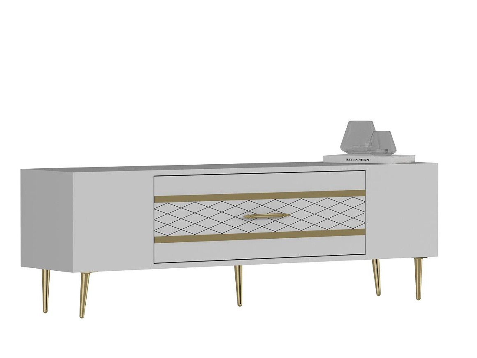 Mueble TV Asheboro 207 (Blanco)