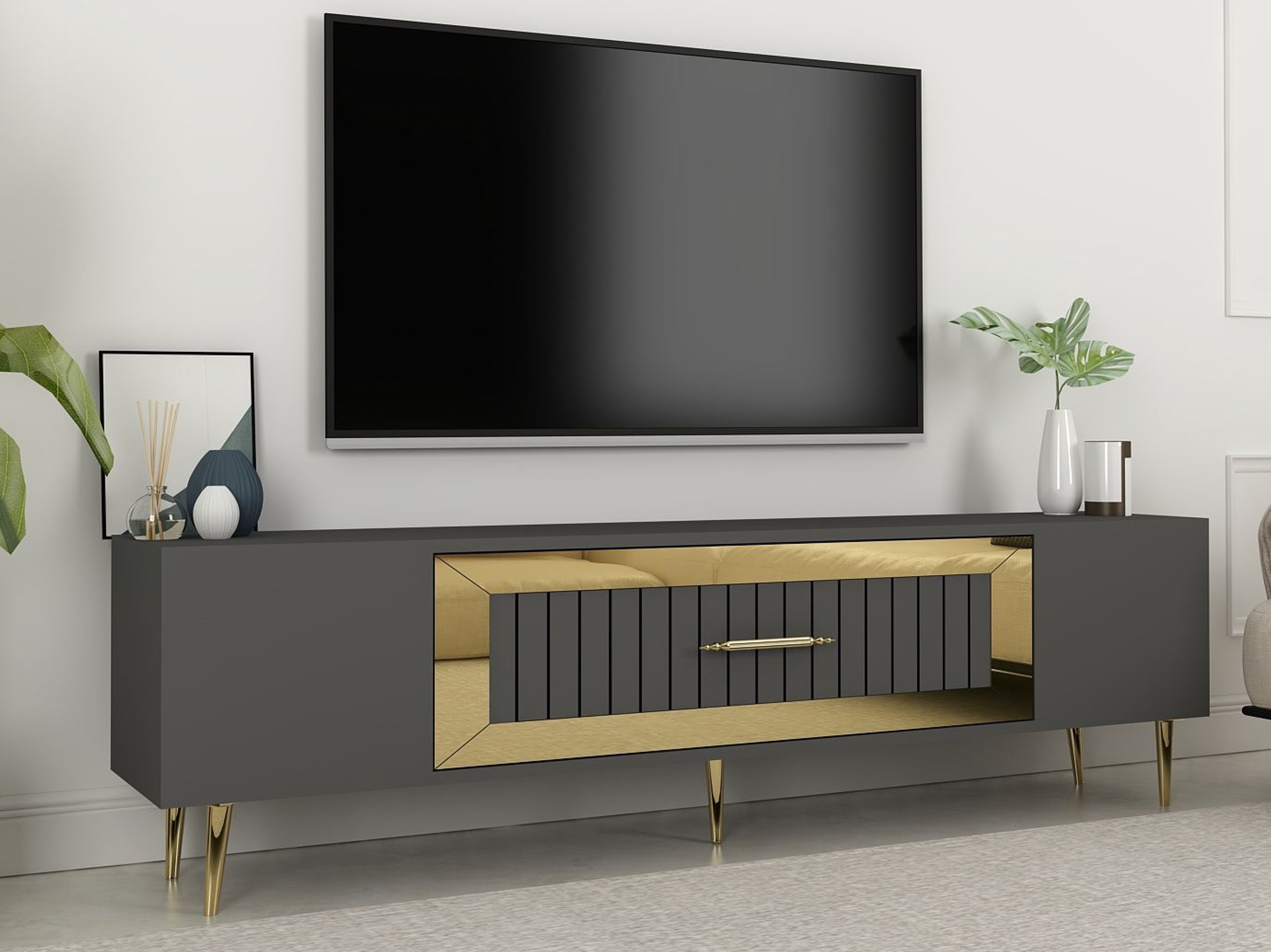 Mueble TV Asheboro 208 (Antracita)