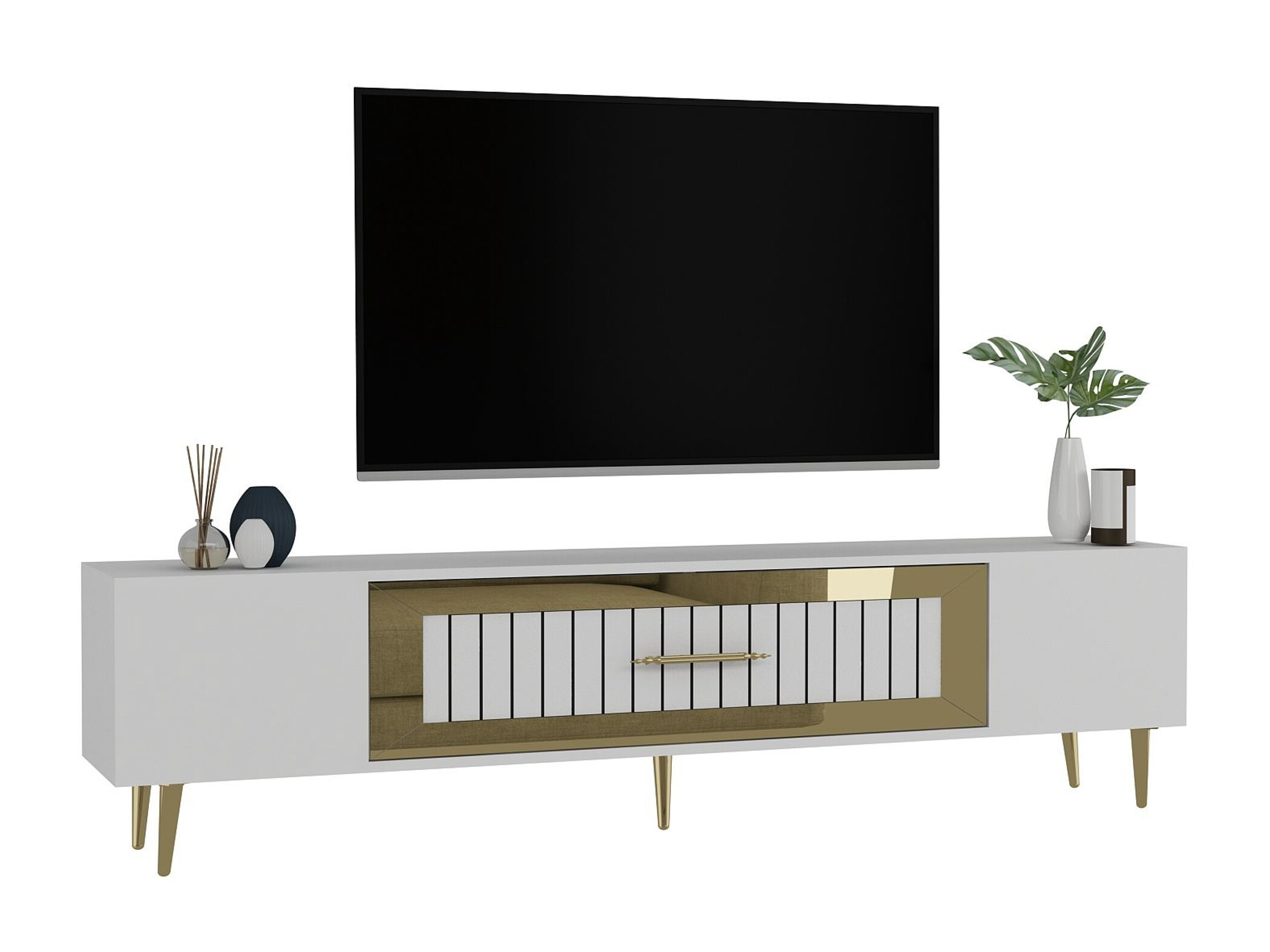 Mueble TV Asheboro 208 (Blanco)