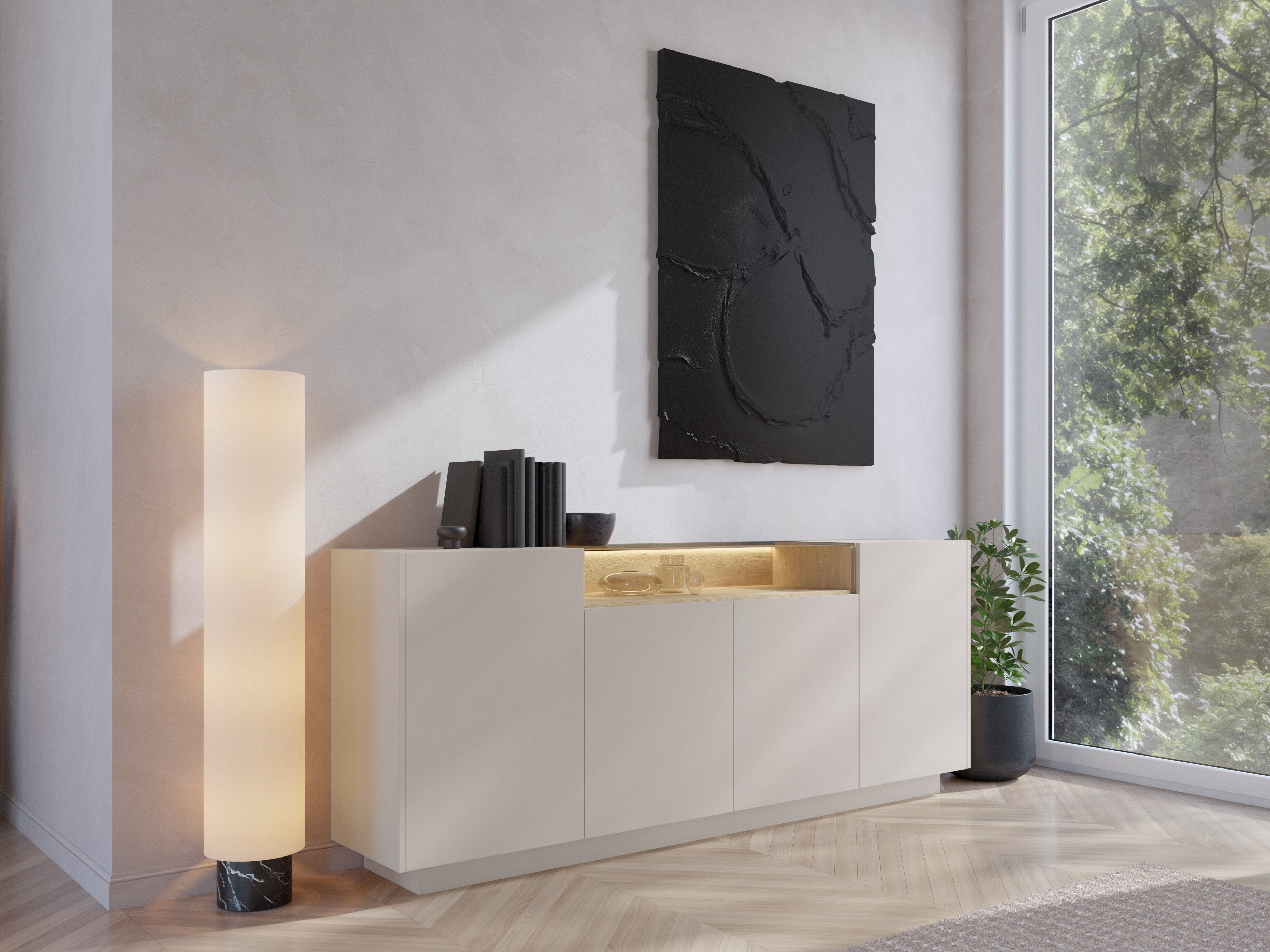 Aparador Salmeli 106 (Beige)