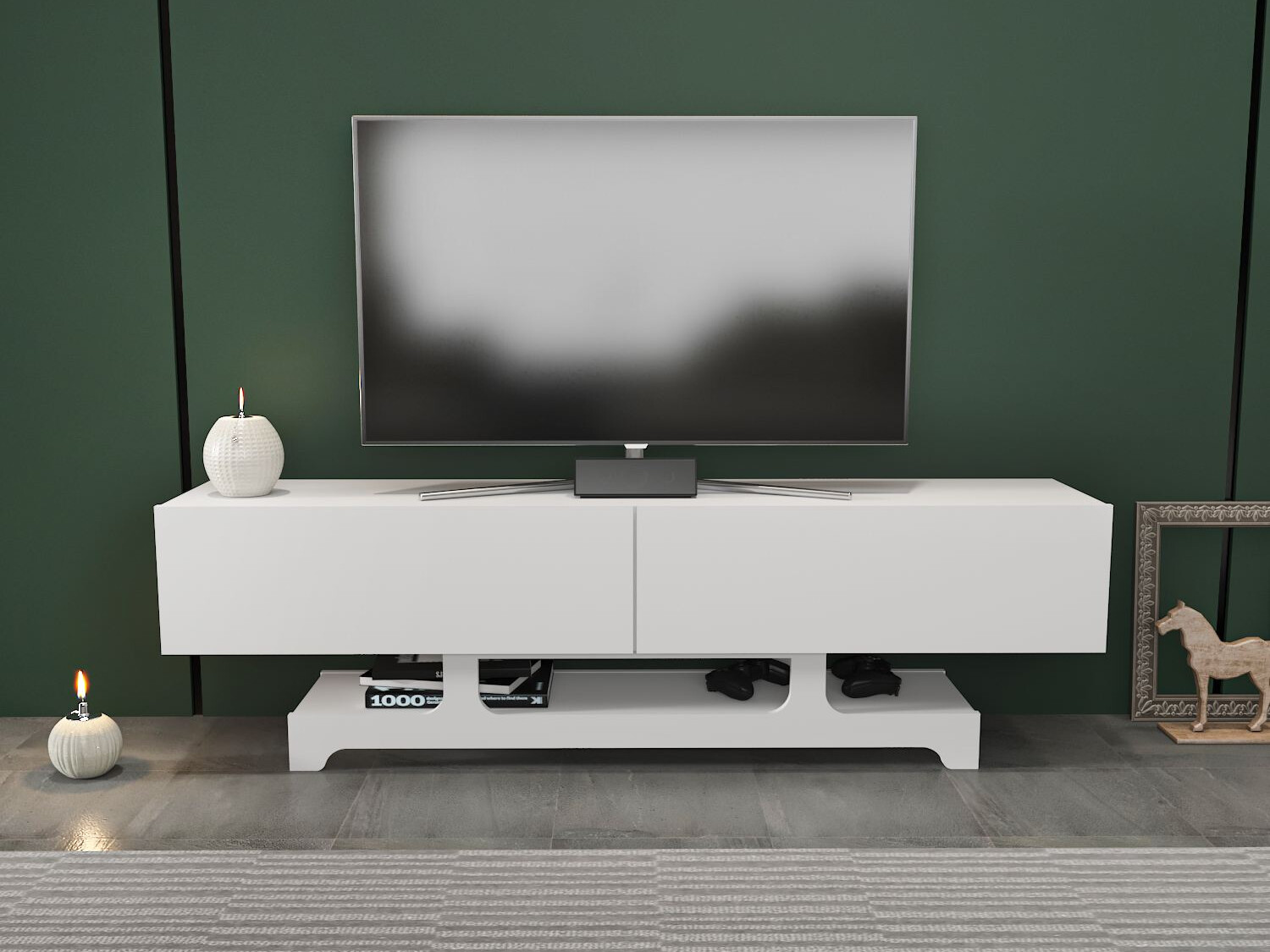 Mueble TV Asheboro 216 (Blanco)
