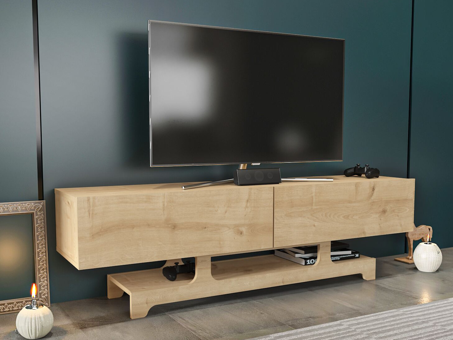 Mueble TV Asheboro 216 (Roble claro)