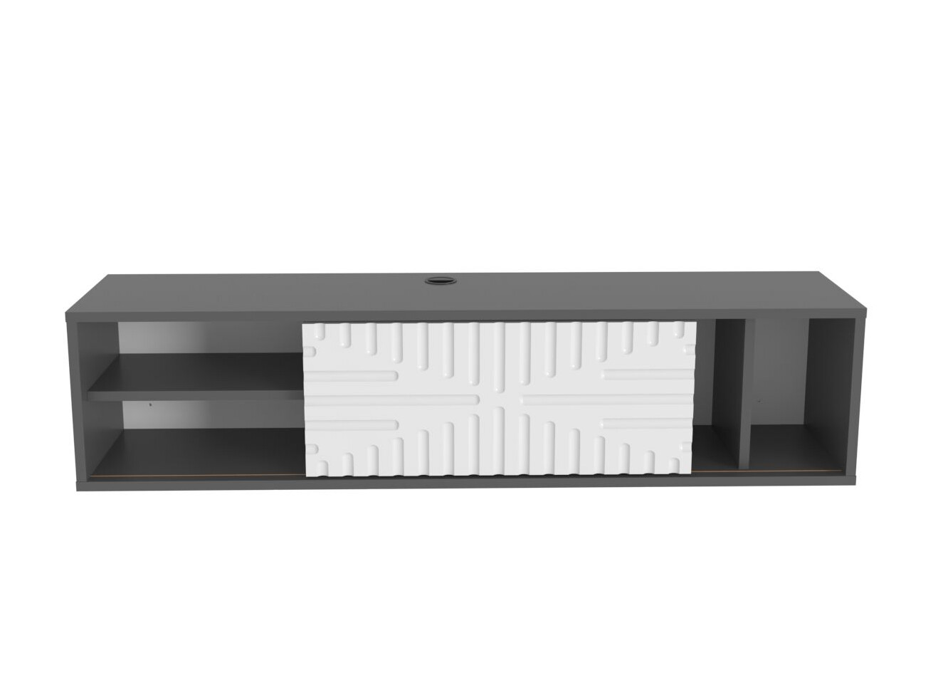 Mueble TV Asheboro 217 (Blanco + Antracita)