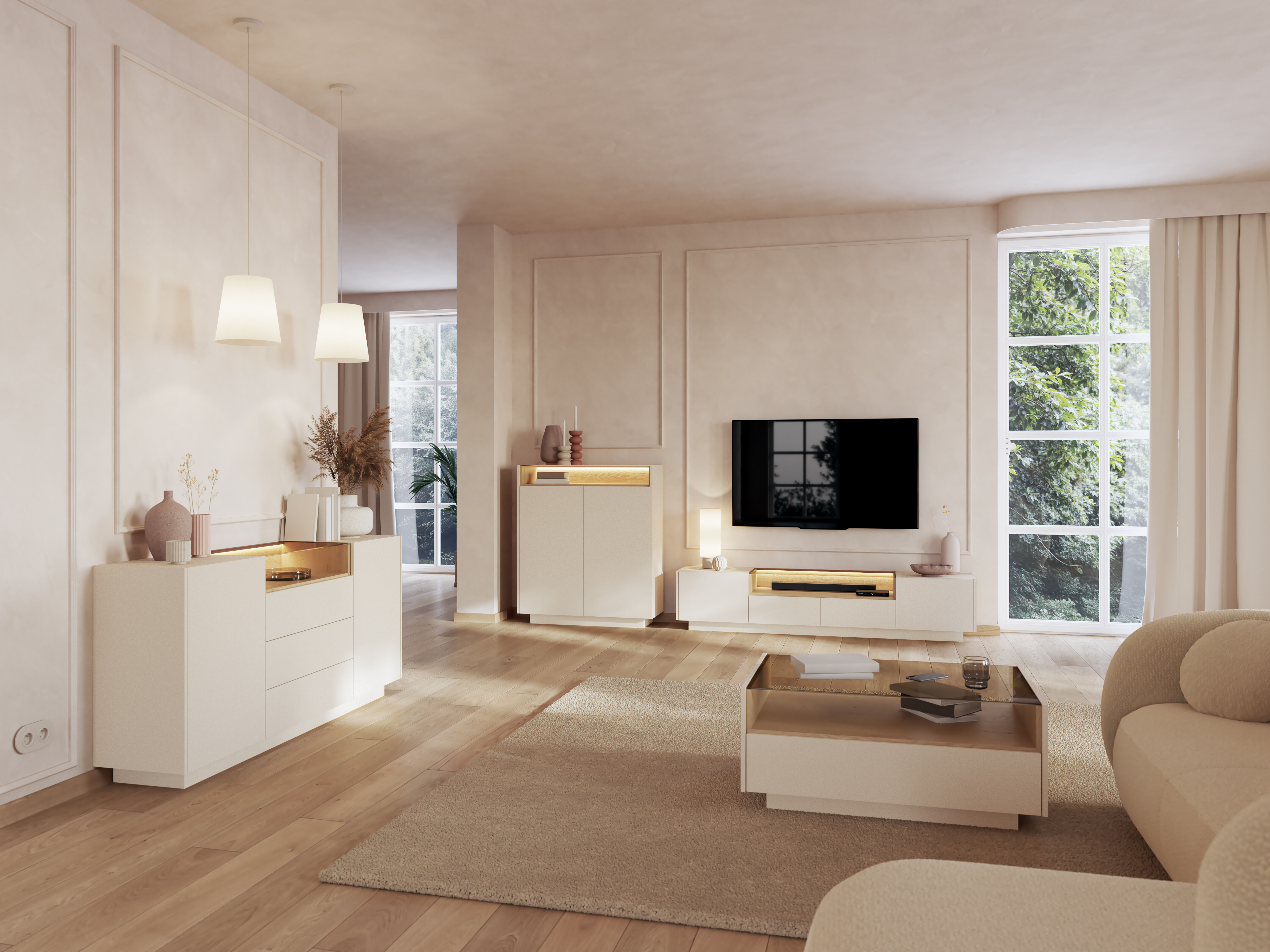Aparador Salmeli 106 (Beige)