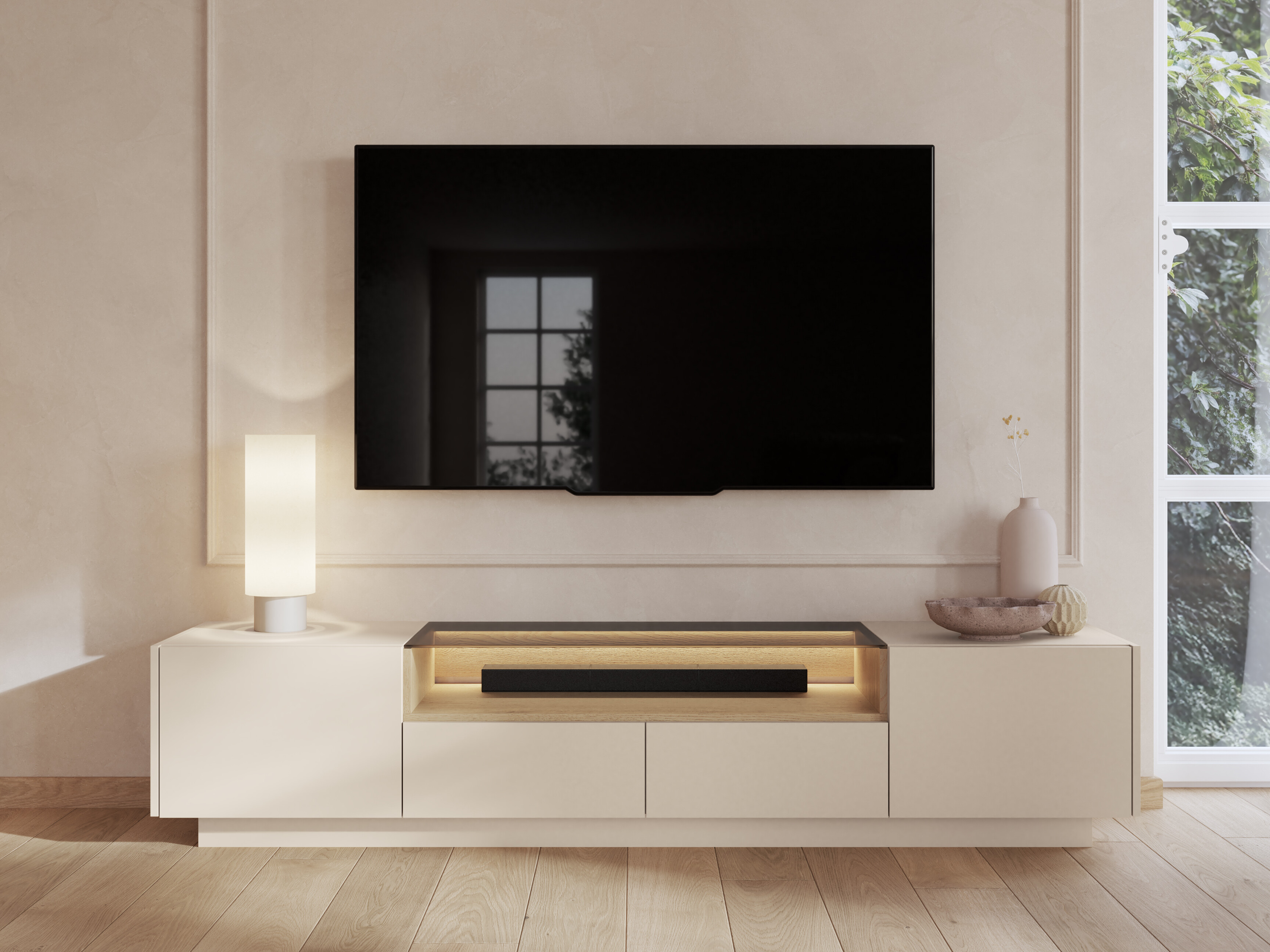 Mueble TV Salmeli 101 (Beige)