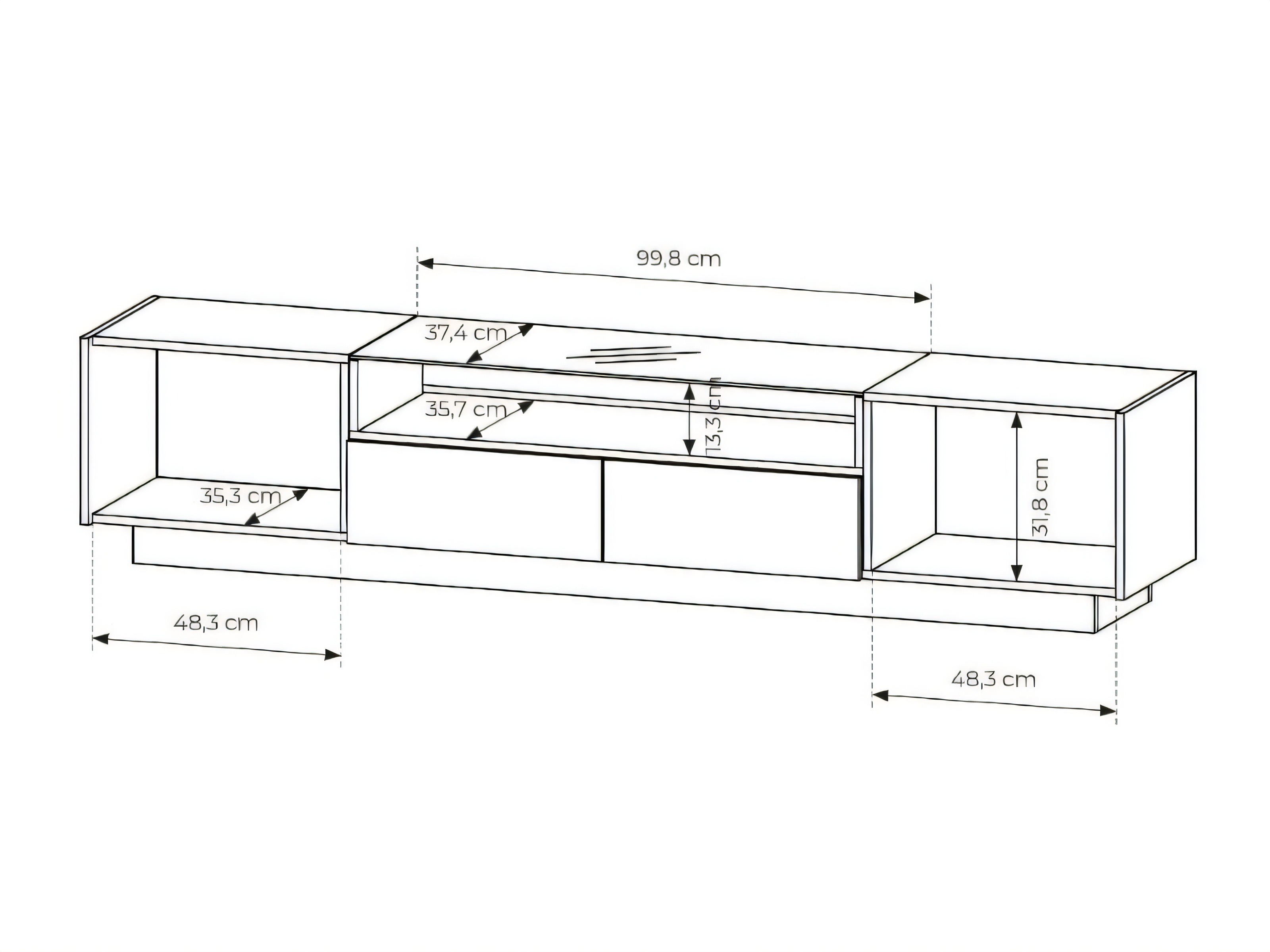 Mueble TV Salmeli 101 (Capuchino)