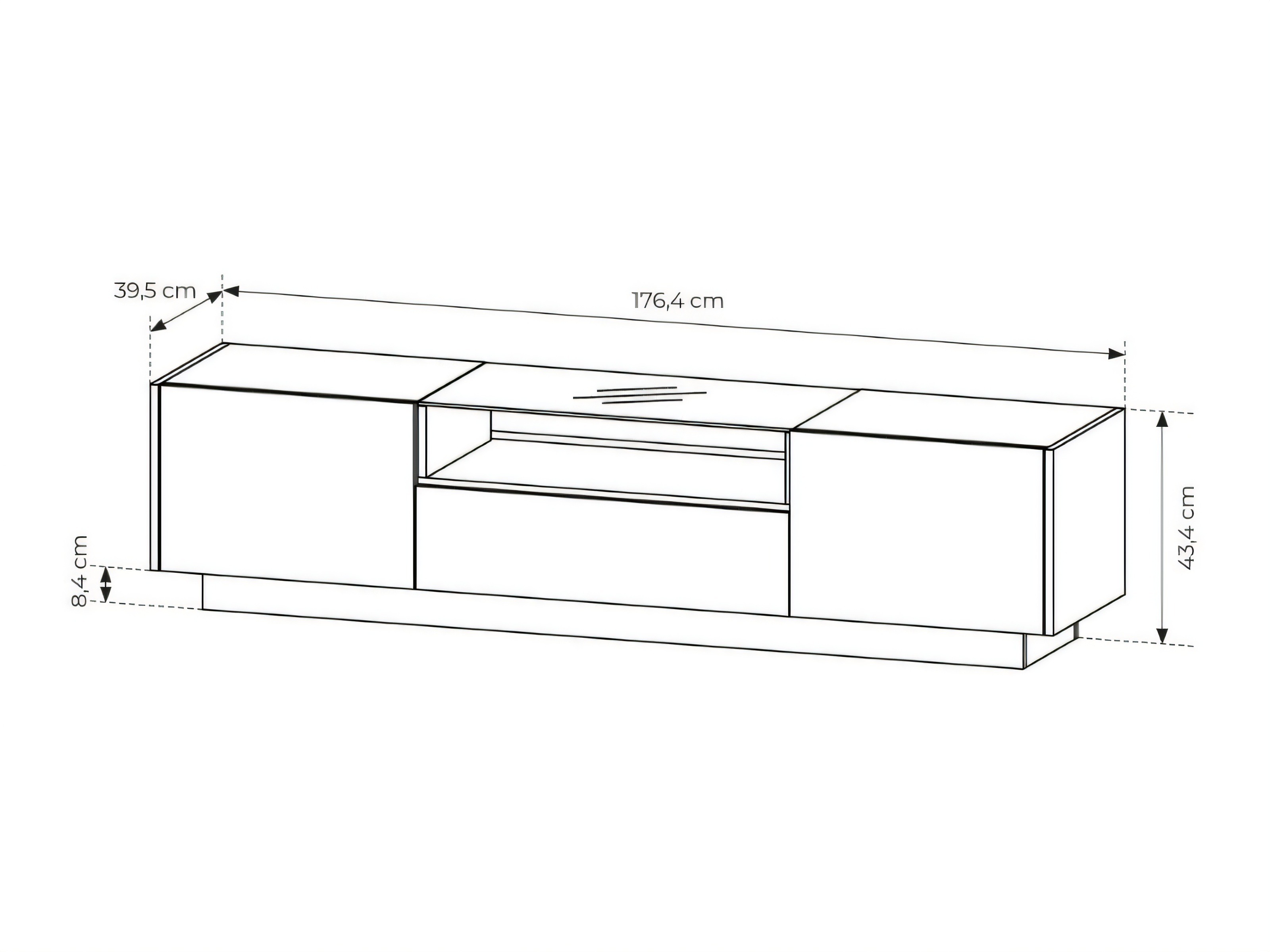 Mueble TV Salmeli 102 (Capuchino)