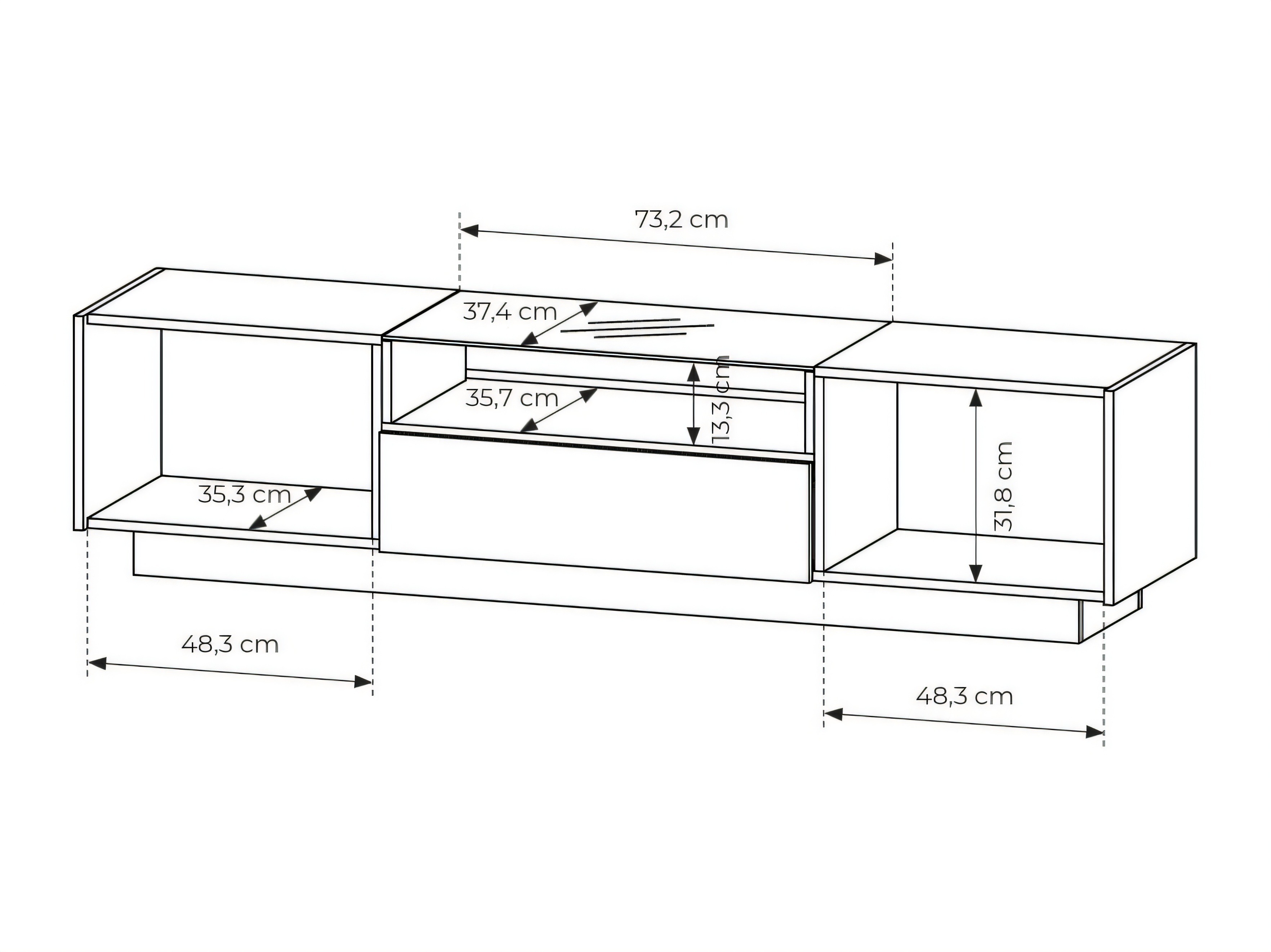 Mueble TV Salmeli 102 (Capuchino)