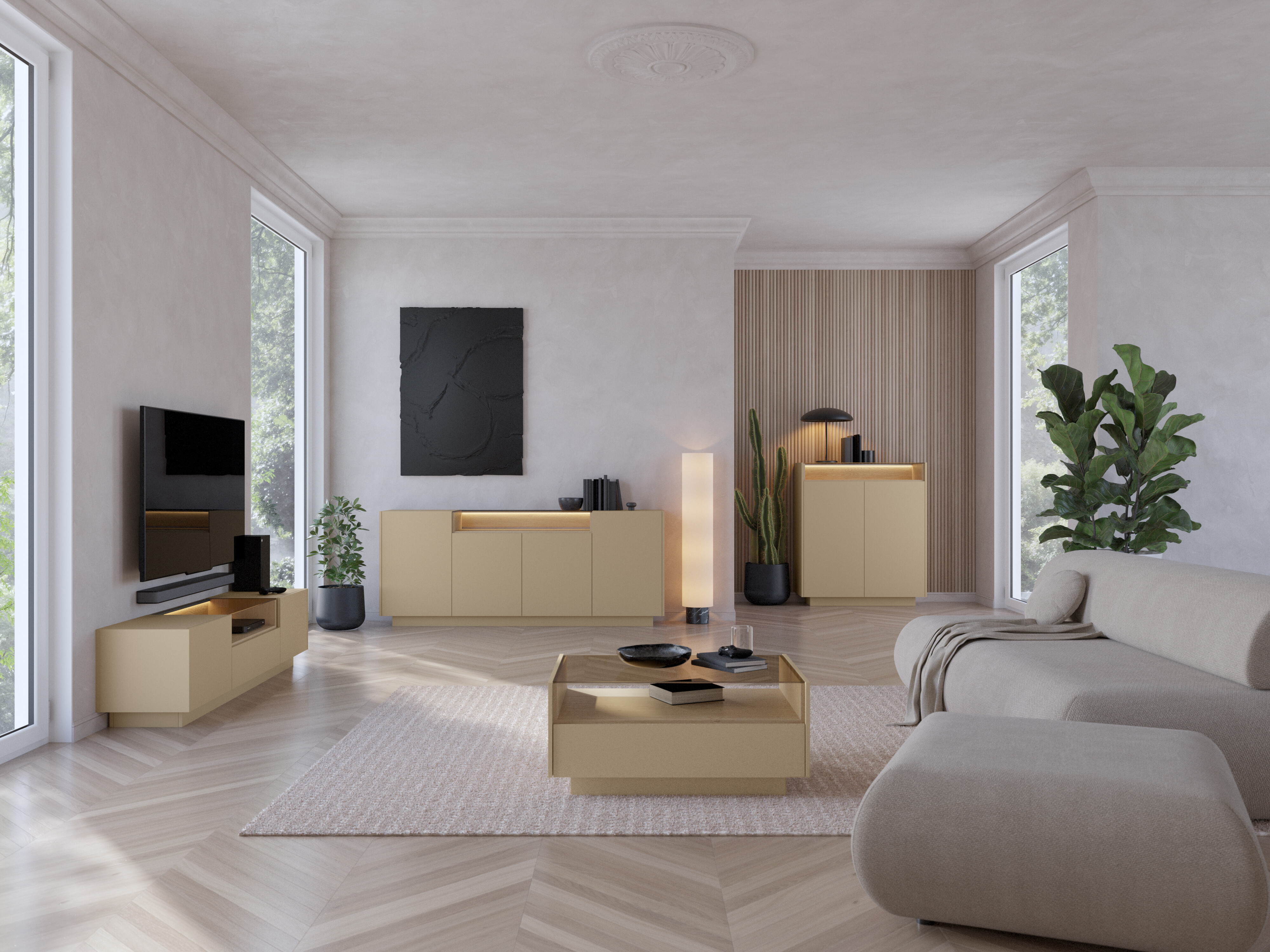 Mueble TV Salmeli 102 (Capuchino)