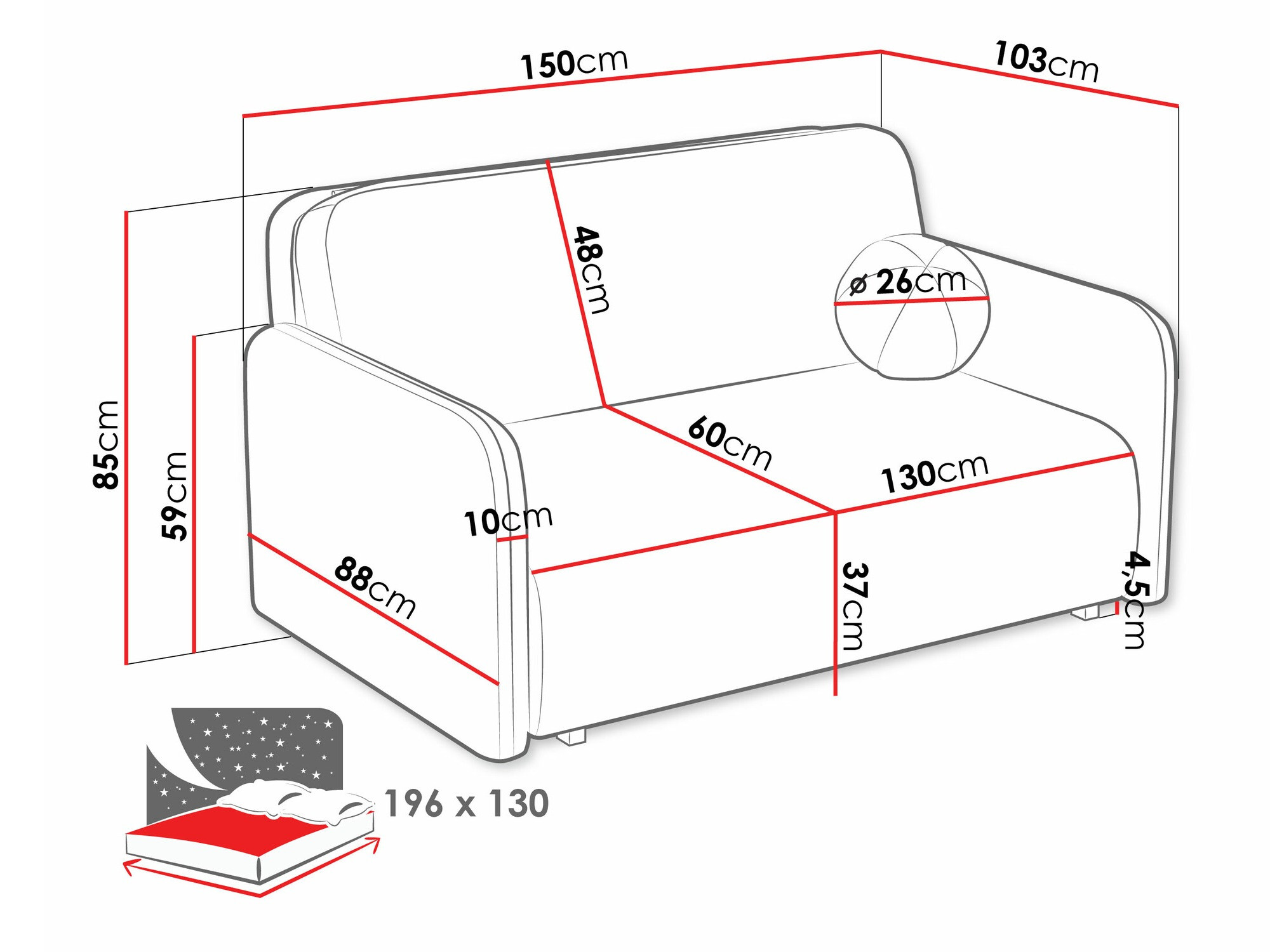 Sofá cama SP7006