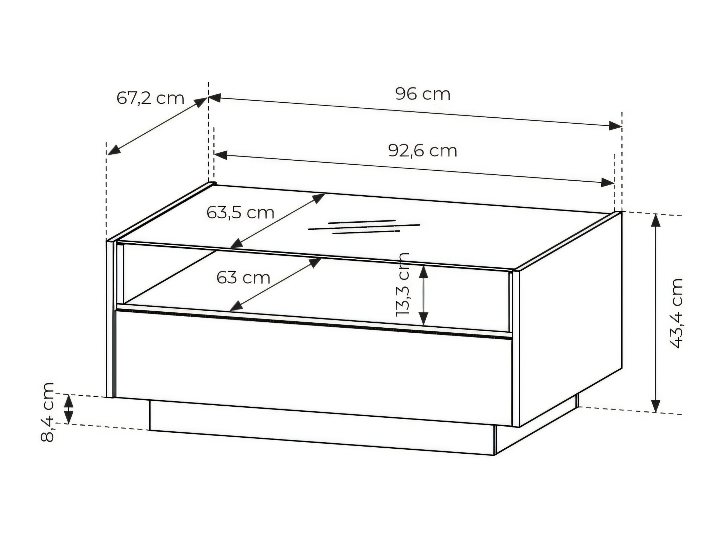 Mesa de centro Salmeli 103 (Beige)