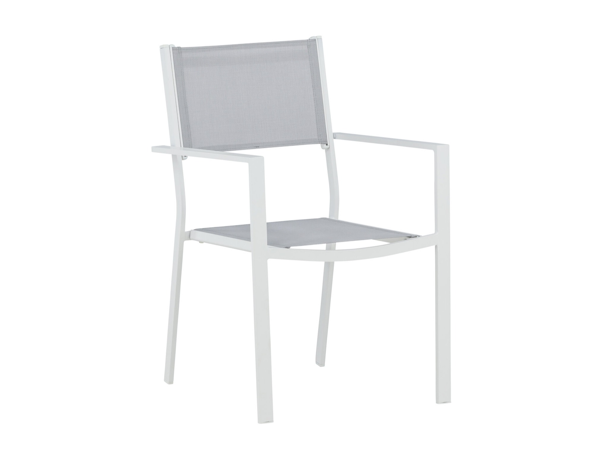 Silla para exterior Dallas 746 (Blanco + Gris)