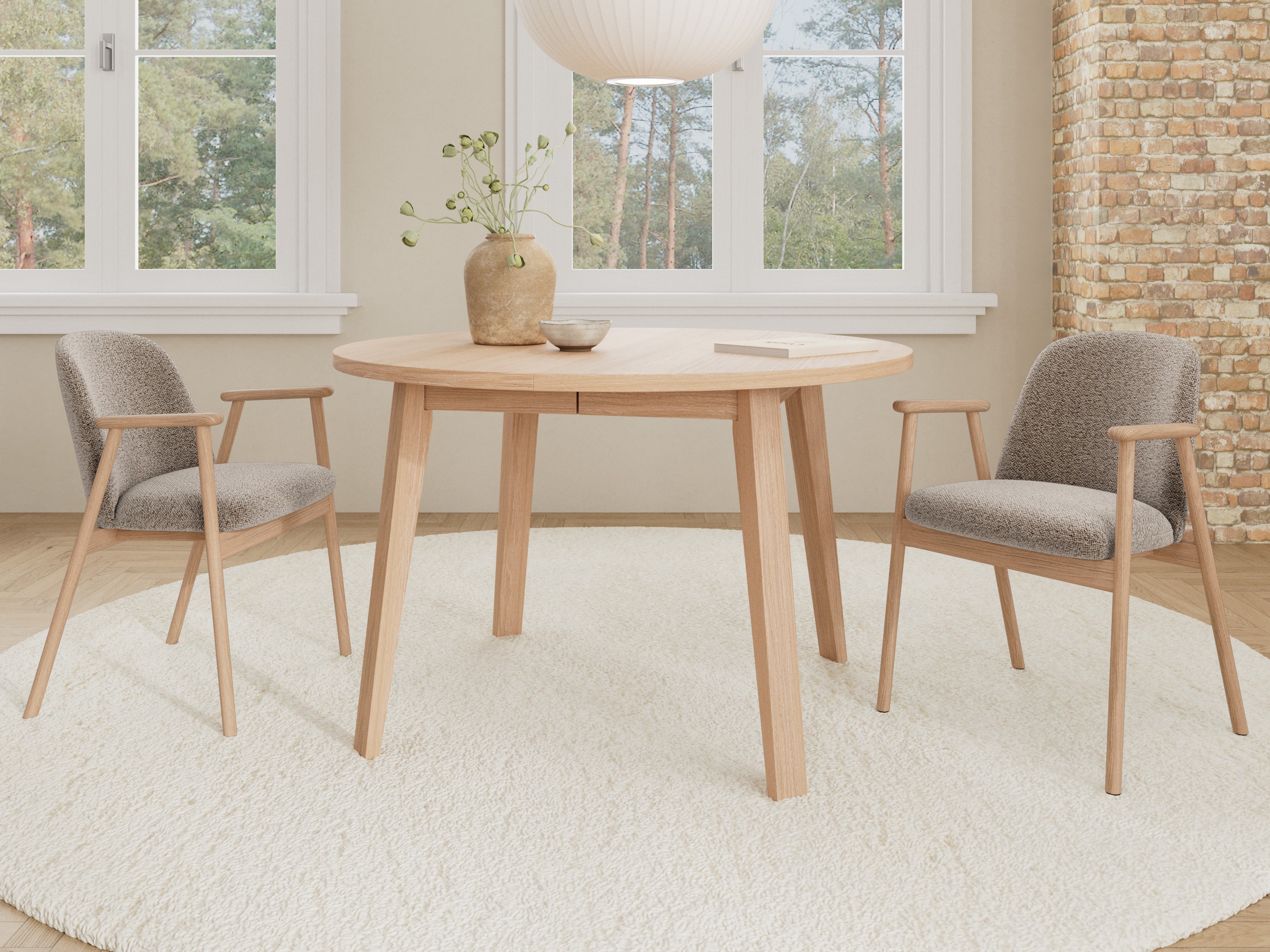 Silla Norsica 890 (Beige + Luminoso madera)