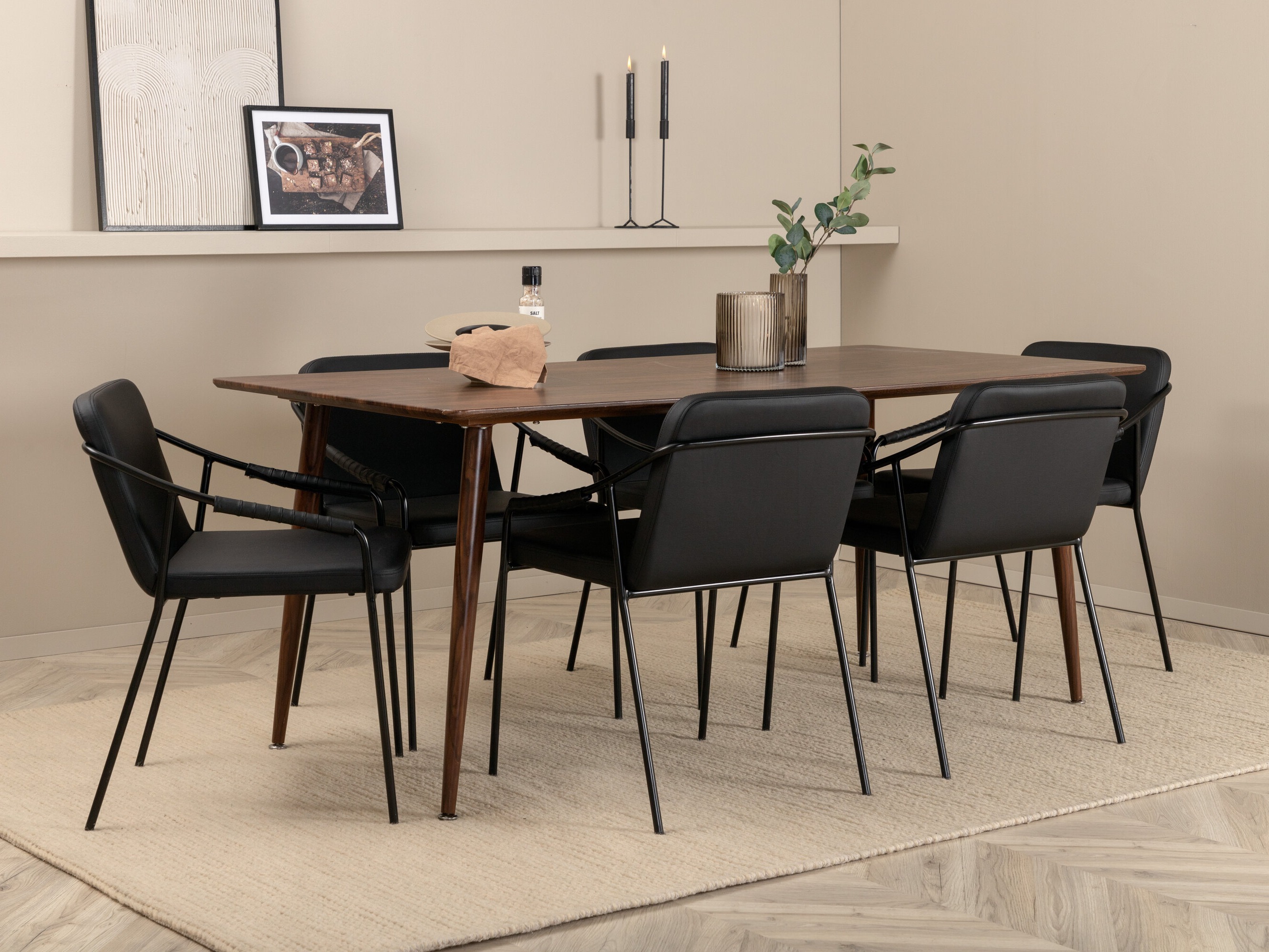 Conjunto de mesas y sillas para comedor Dallas 3872