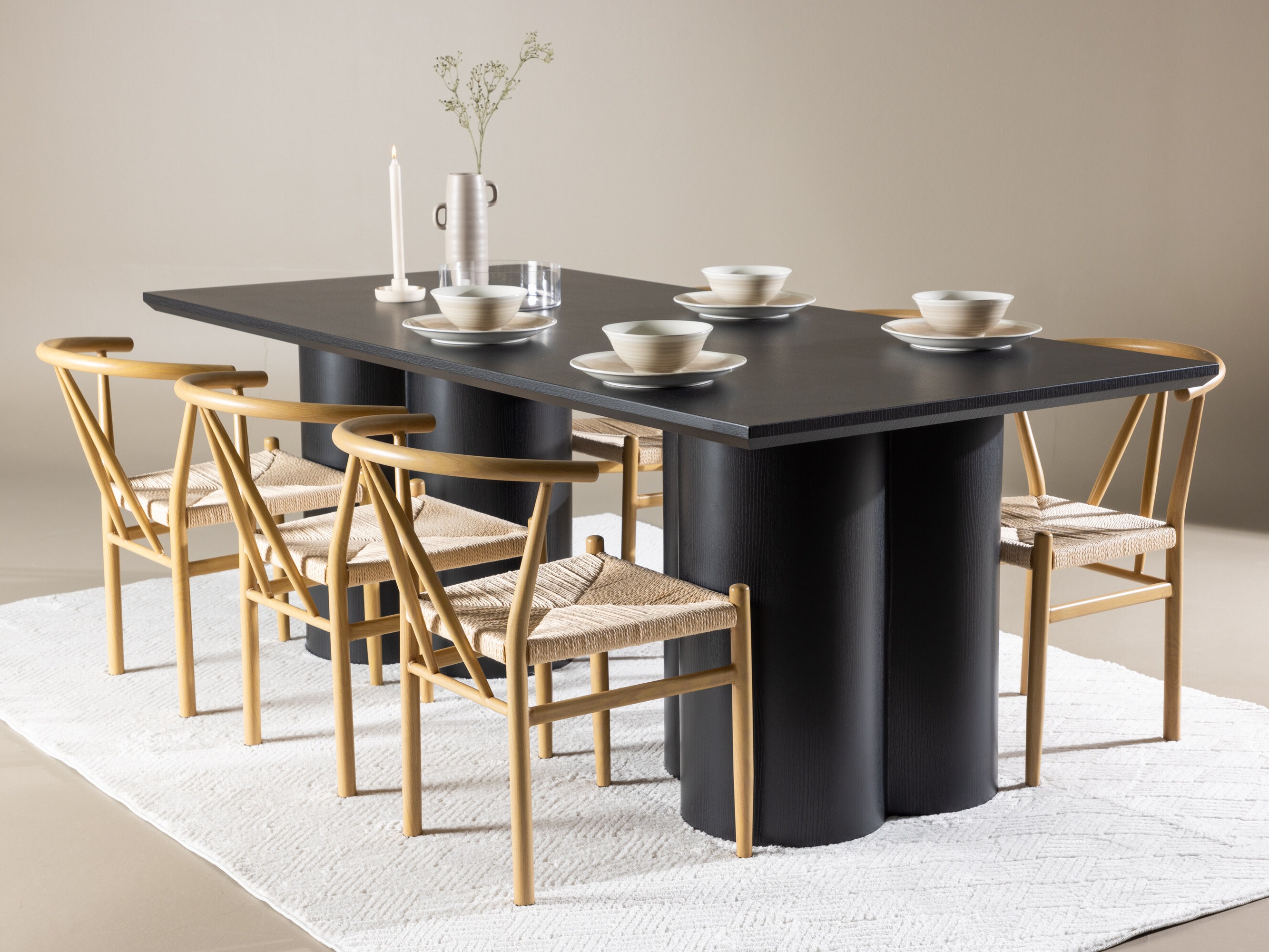 Conjunto de mesas y sillas para comedor Dallas 5325