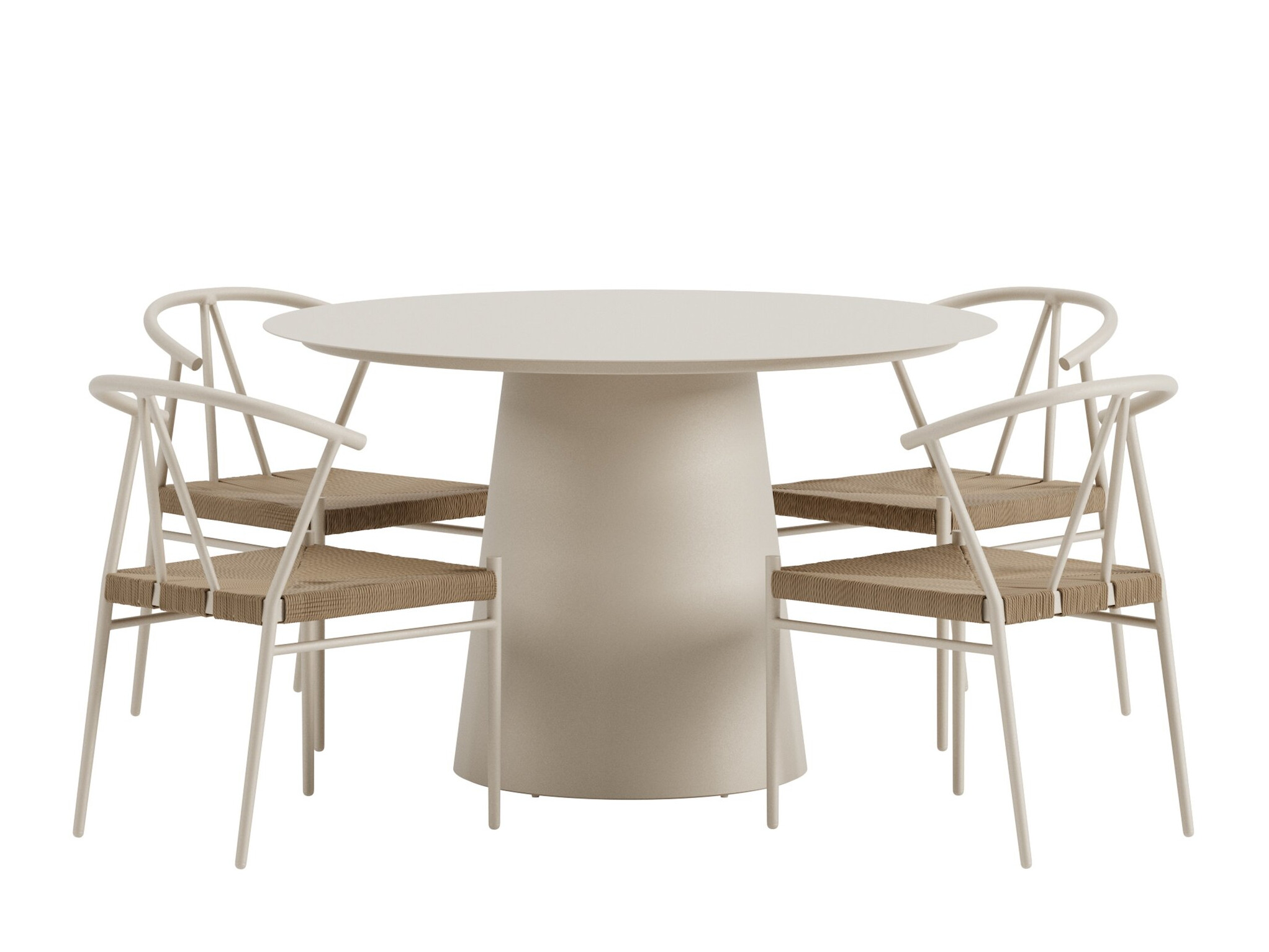 Conjunto de mesa y sillas Dallas 5326 (Beige)