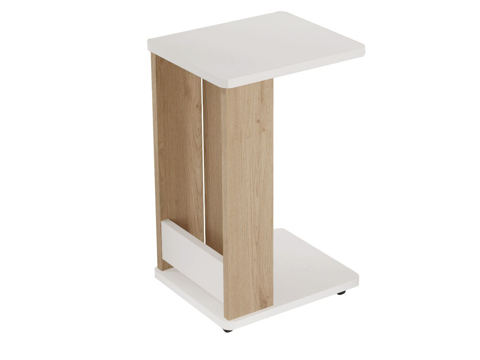 Mesa auxiliar Kailua 2787 (Blanco + Roble)