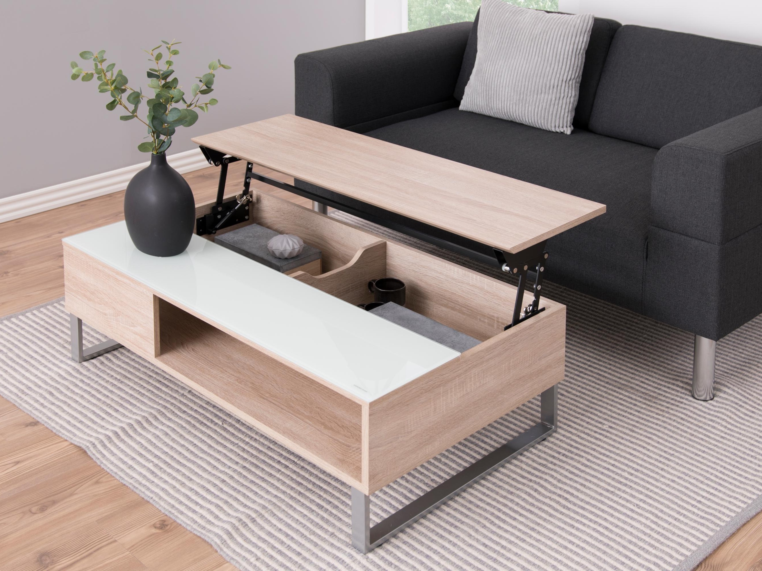 Mesa de centro convertible Norsica 126