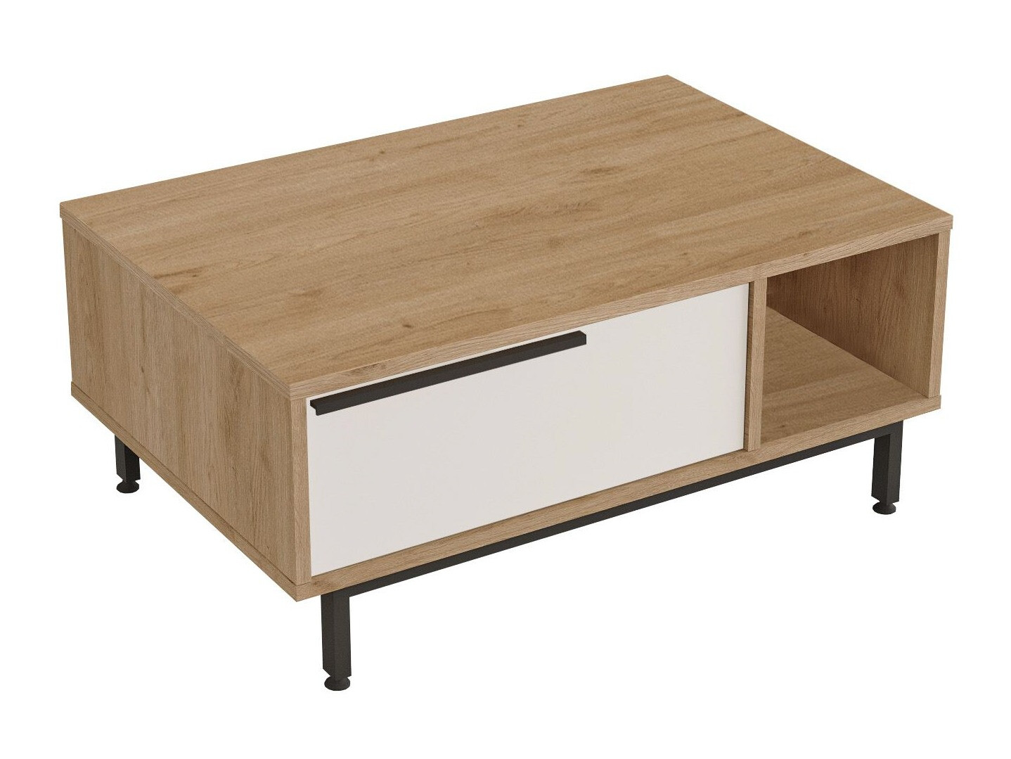 Mesa de centro Fertore 102 (Roble + Blanco)