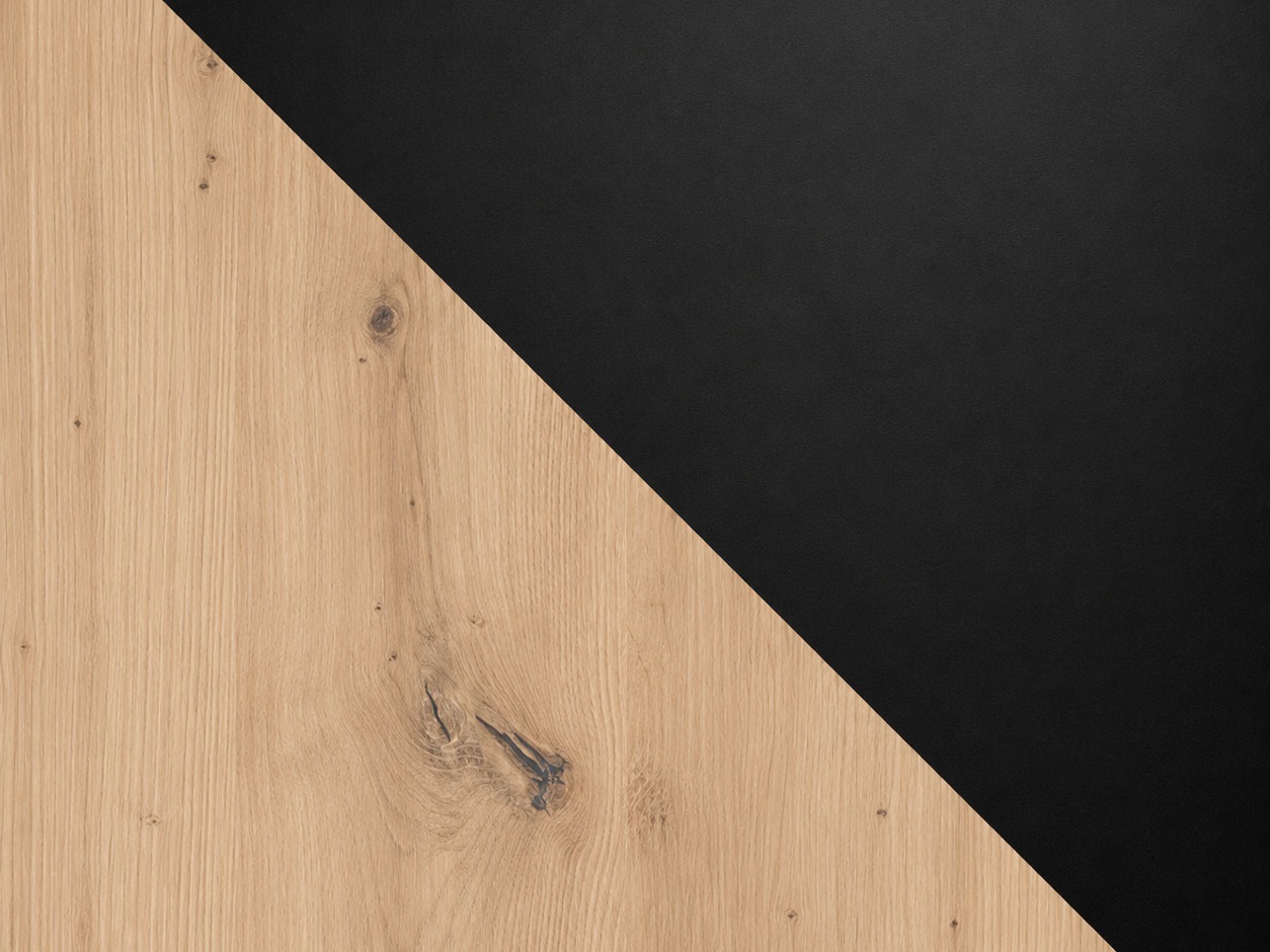 Mesa Victorville 328 (Negro + Roble Artisan)