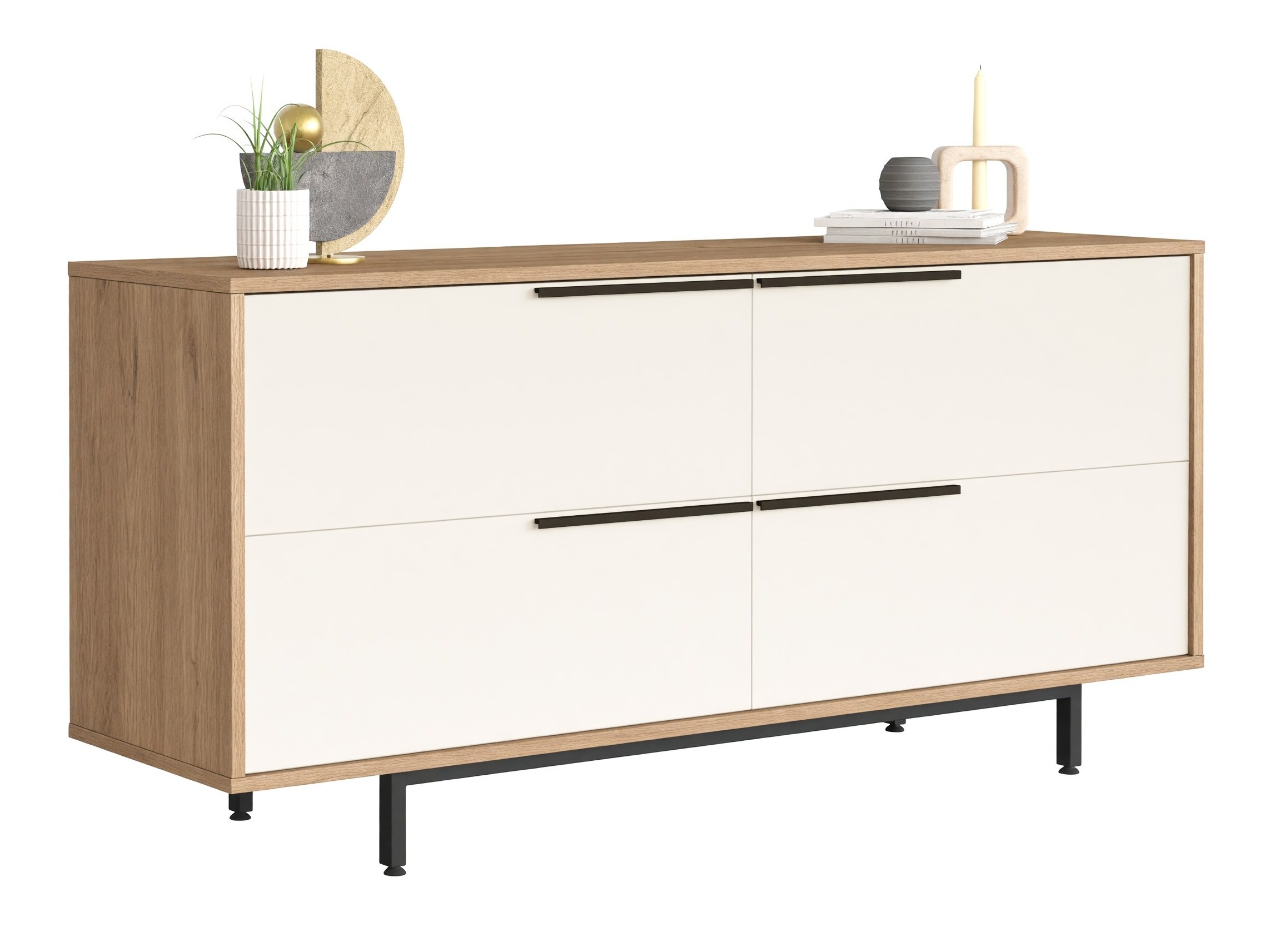 Aparador Fertore 103 (Roble + Blanco)
