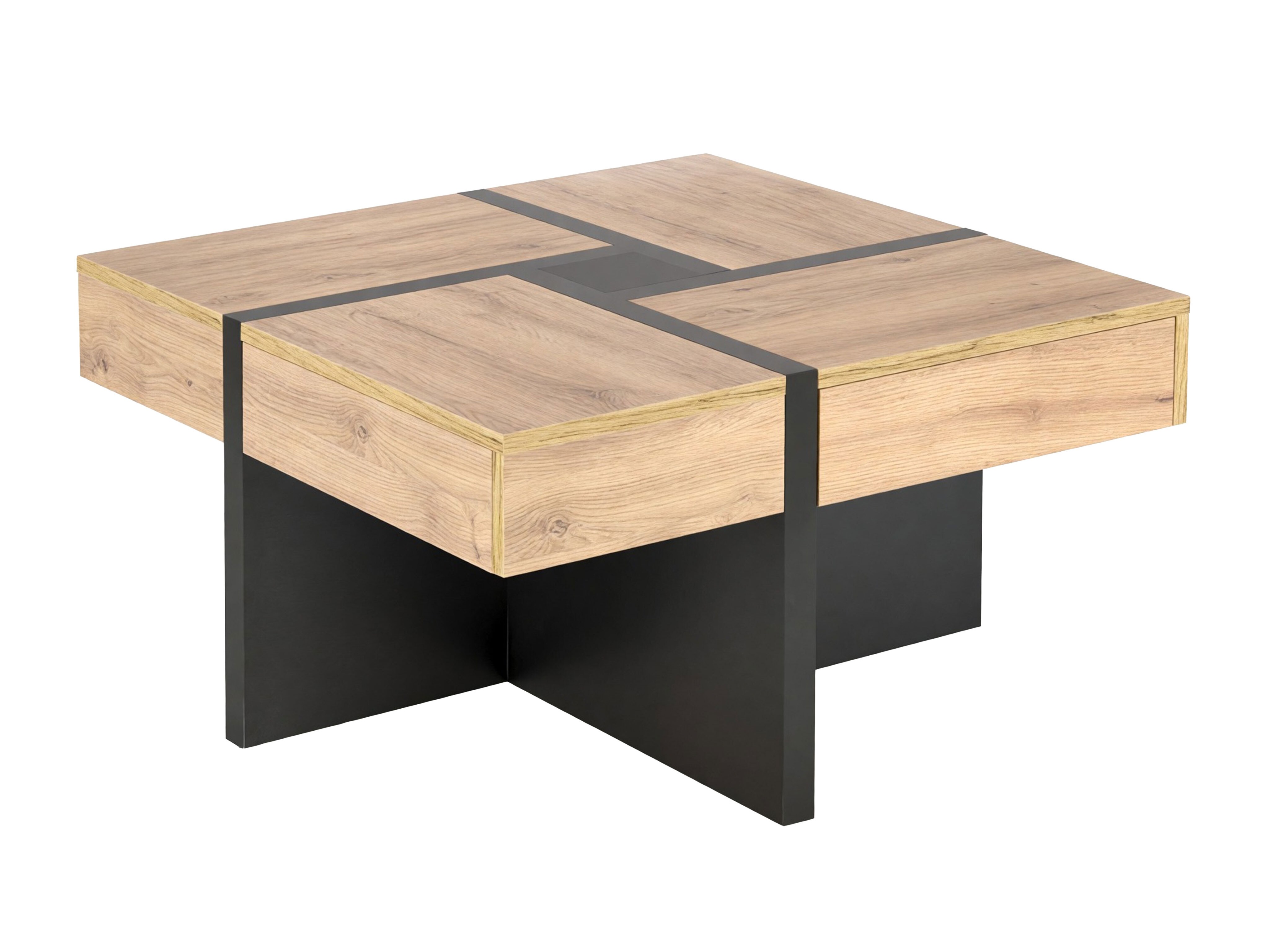 Mesa de centro Houston 1698 (Craft roble + Negro)