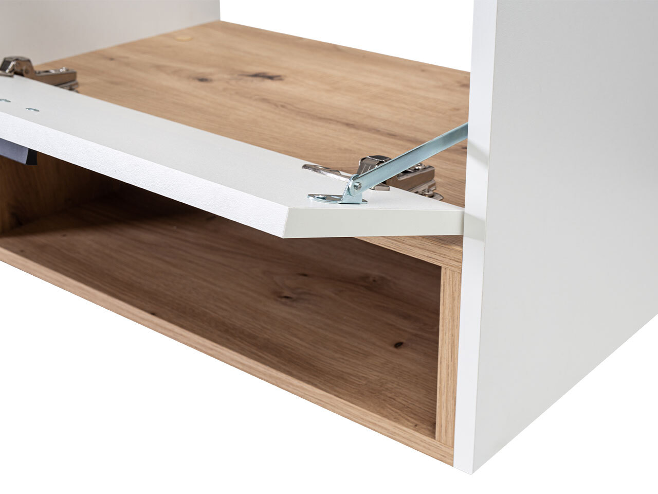 Conjunto de mueble de baño Velum II (Blanco + Roble Artisan)
