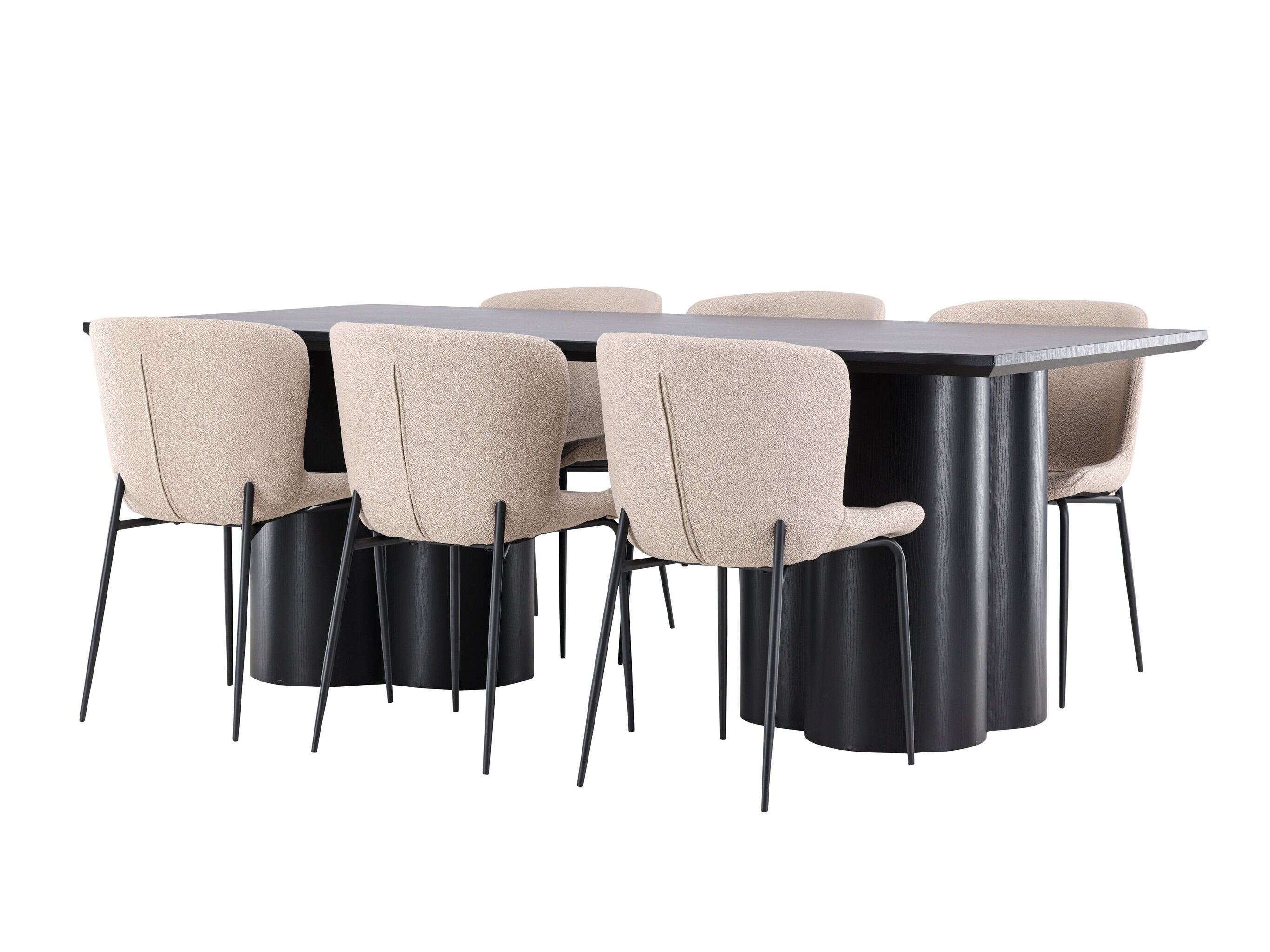 Conjunto de mesas y sillas para comedor Dallas 5343 (Beige)