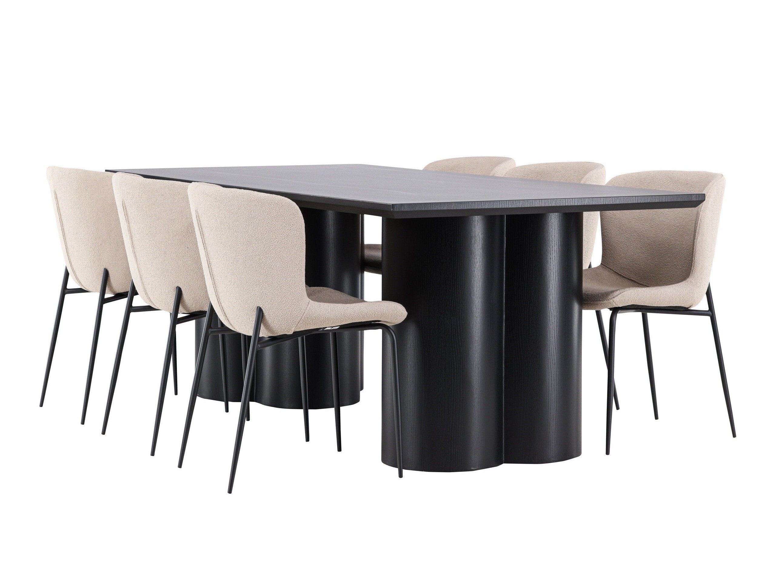 Conjunto de mesas y sillas para comedor Dallas 5343 (Beige)