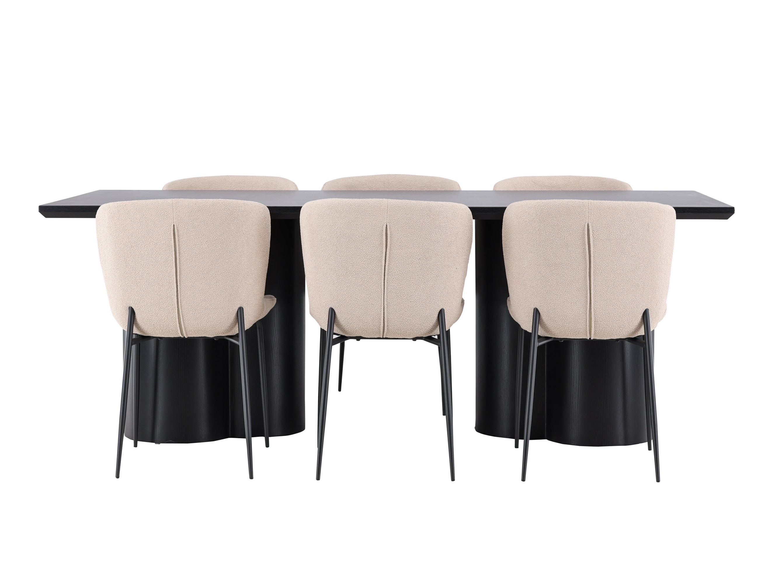 Conjunto de mesas y sillas para comedor Dallas 5343 (Beige)