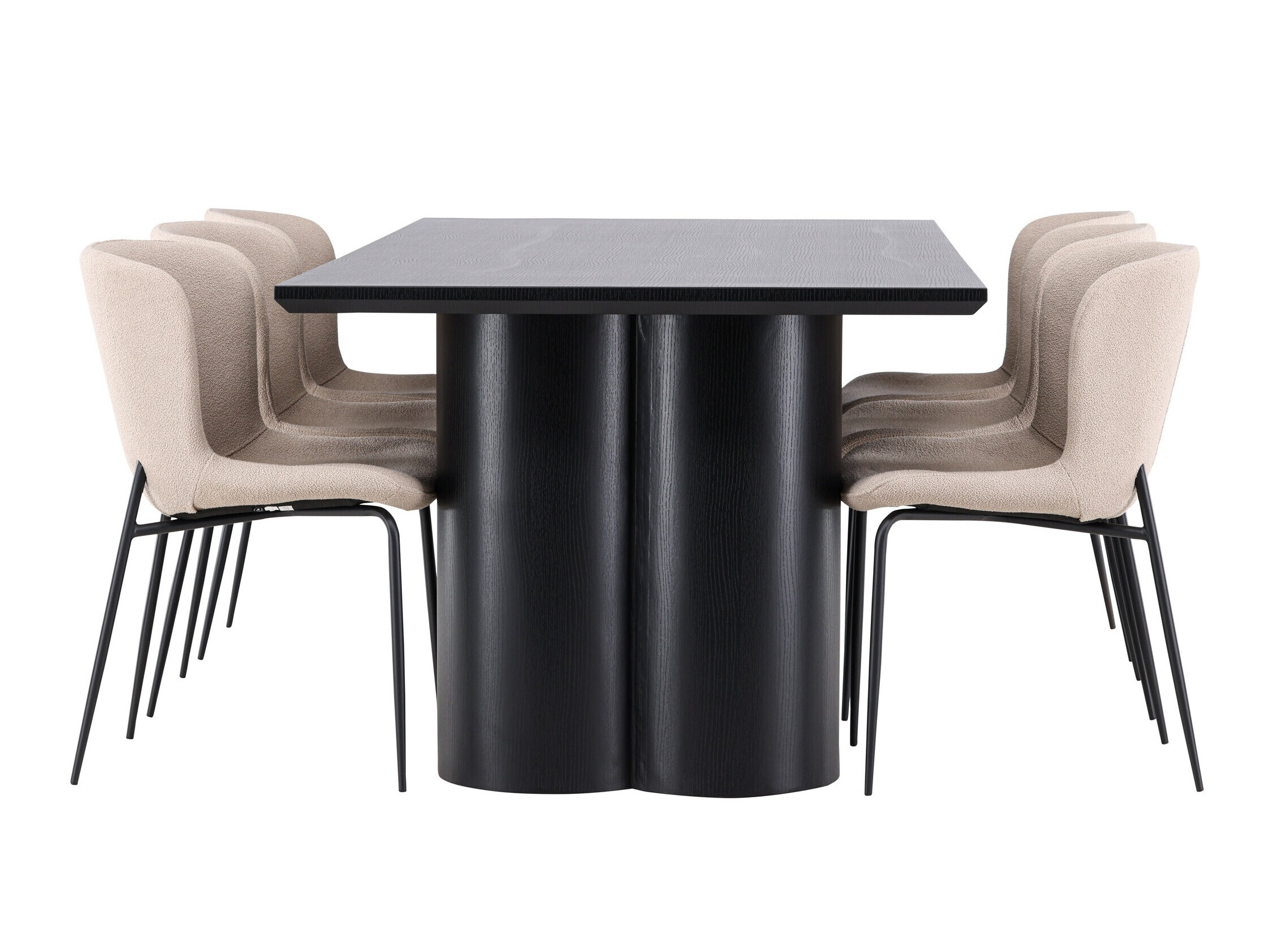 Conjunto de mesas y sillas para comedor Dallas 5343 (Beige)