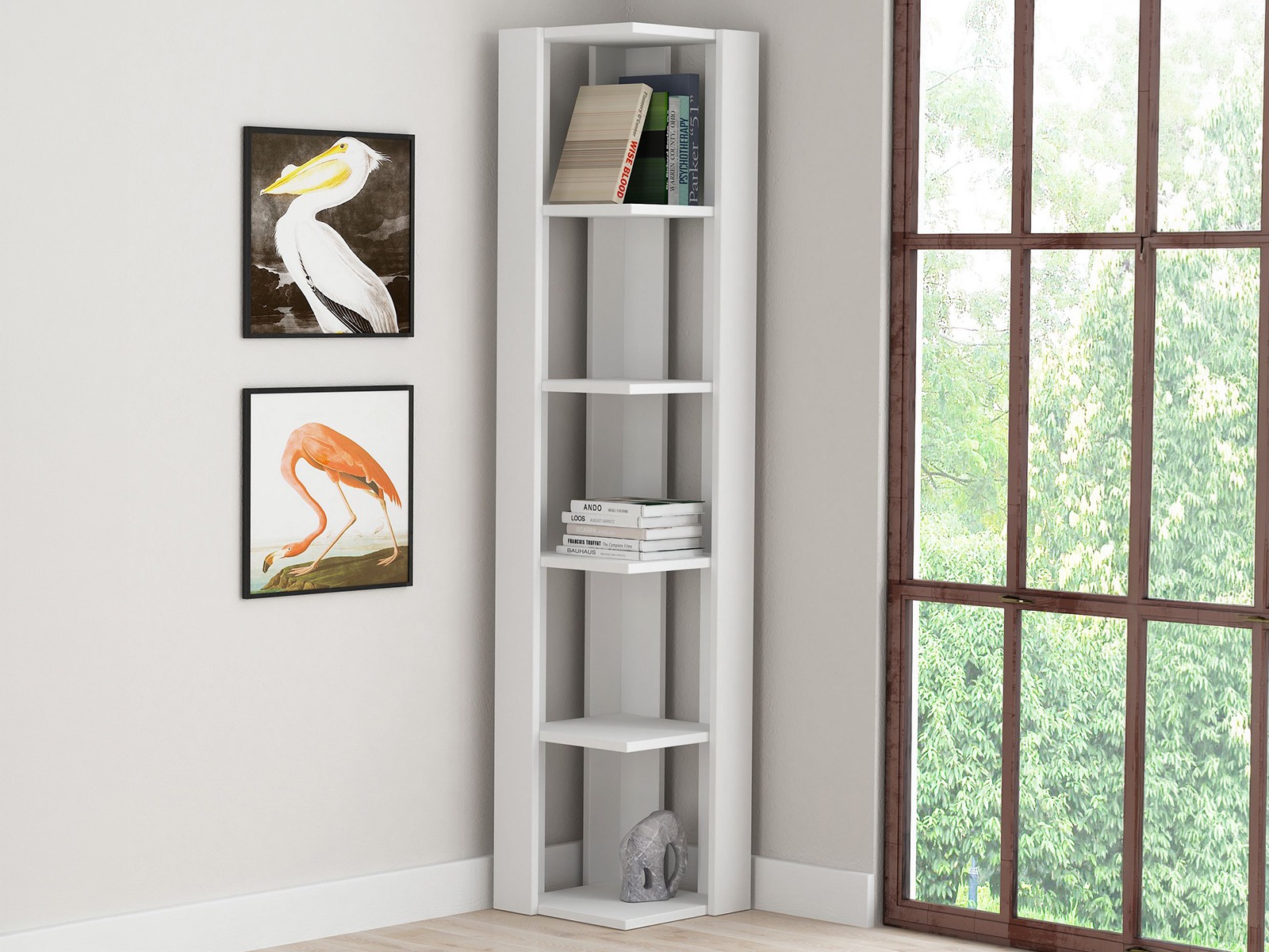 Estante de rincón Kailua 2790 (Blanco)