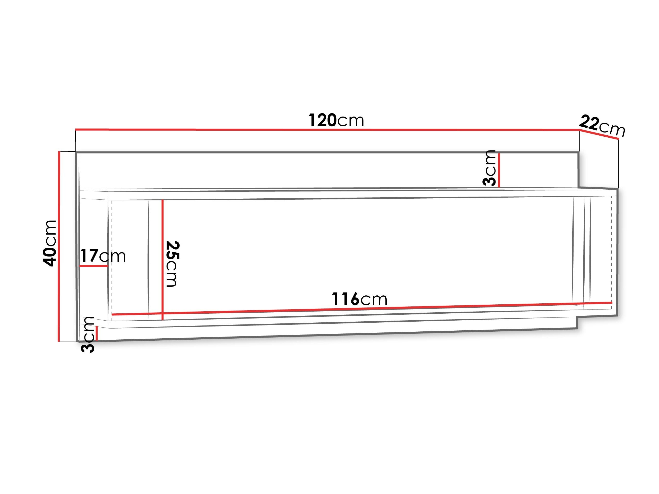 Estantería de pared Etrmona 111
