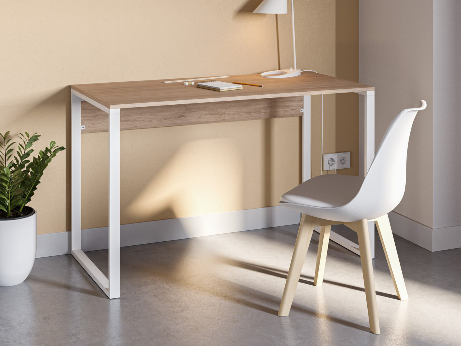 Mesa de oficina Kailua 2795 (Roble + Blanco)