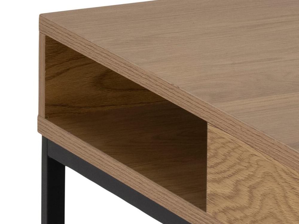 Mesa de centro Norsica 477 (Roble salvaje + Negro)
