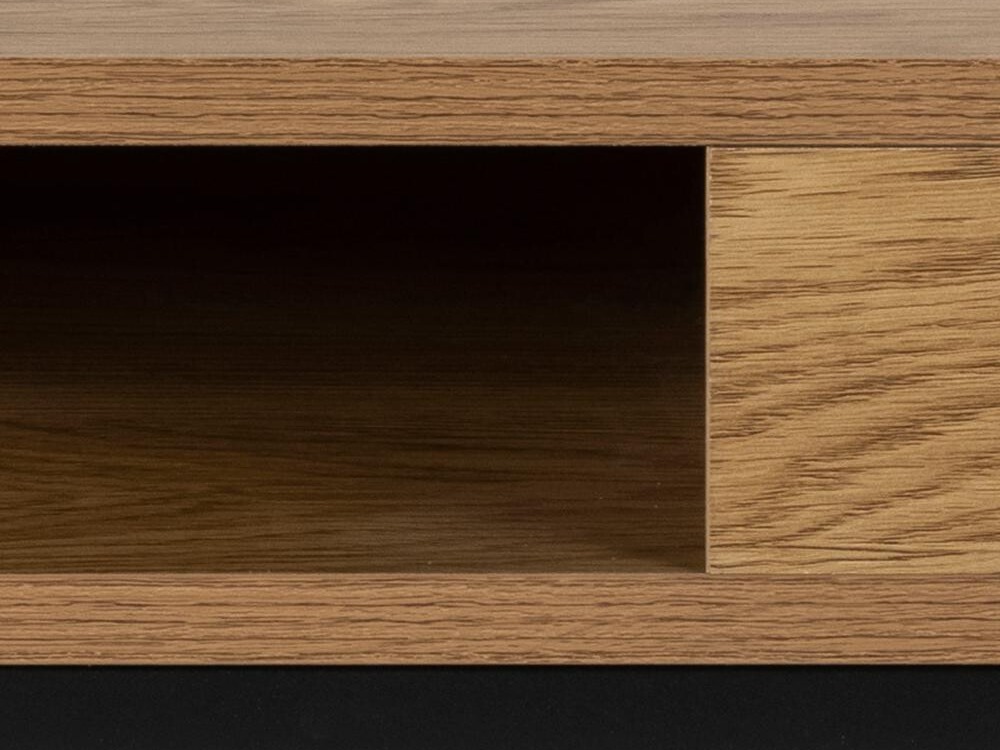 Mesa de centro Norsica 477 (Roble salvaje + Negro)