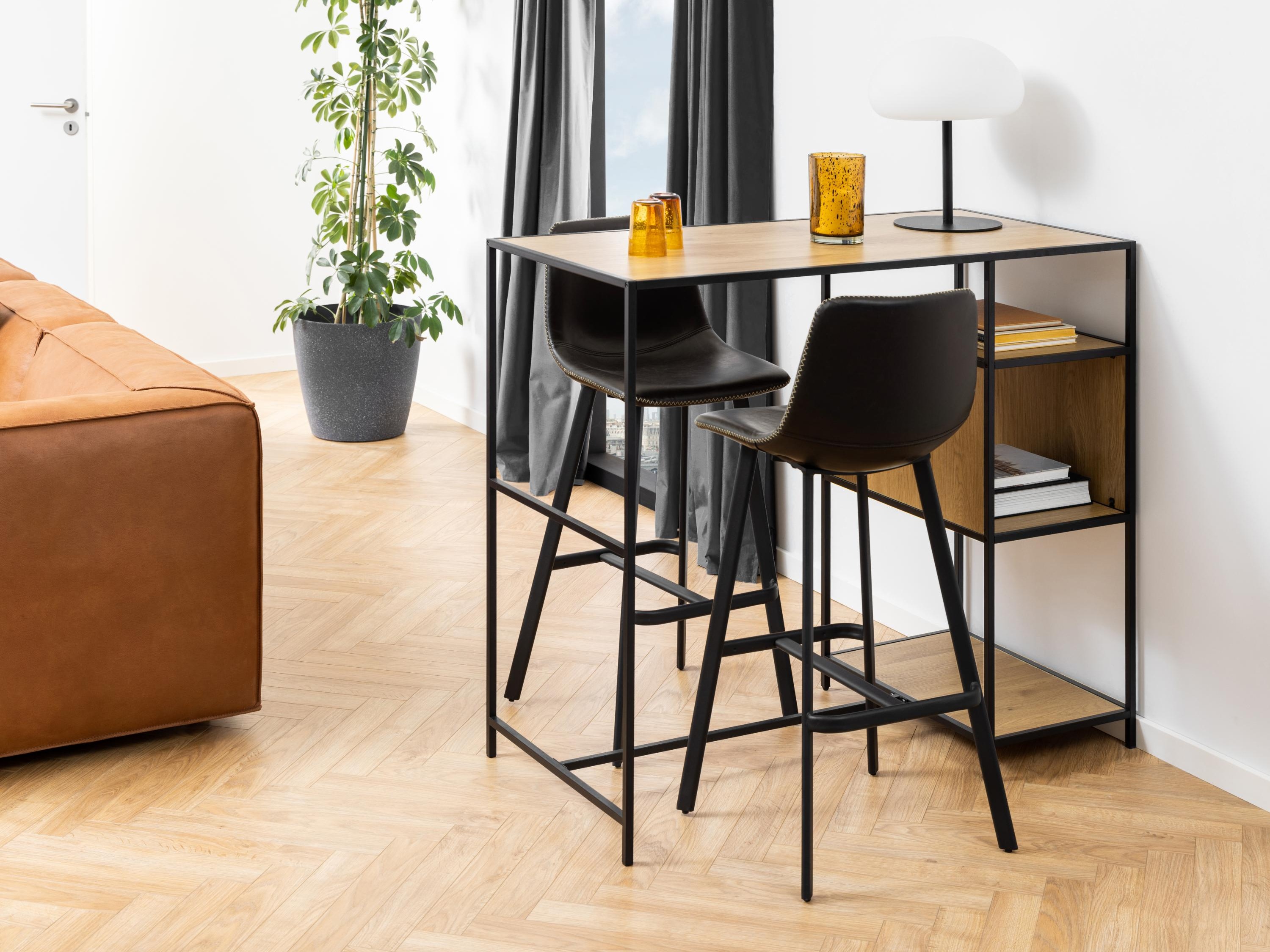 Silla de barra Norsica 444 (Negro)