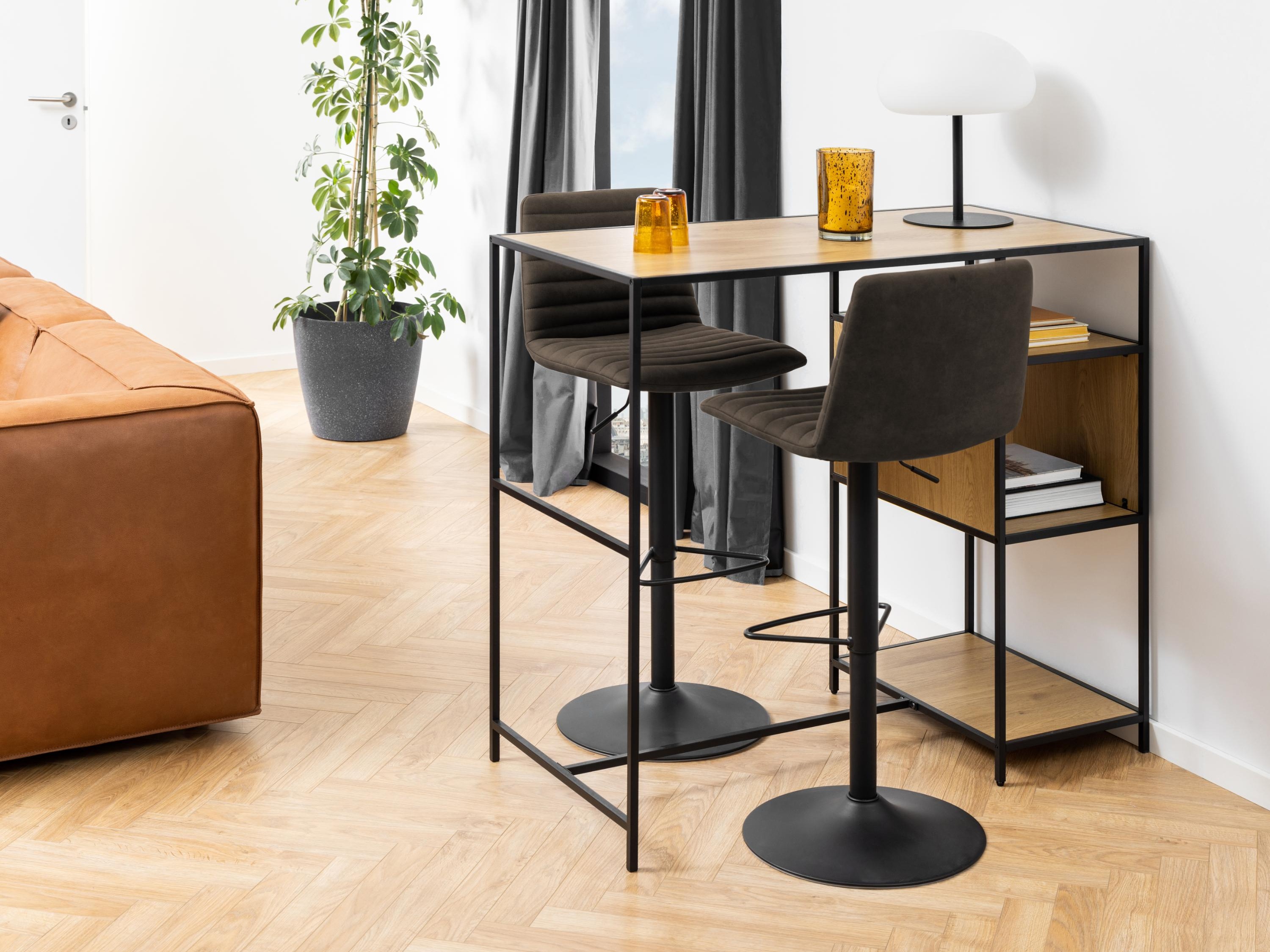 Silla de barra Norsica 501 (Antracita + Negro)