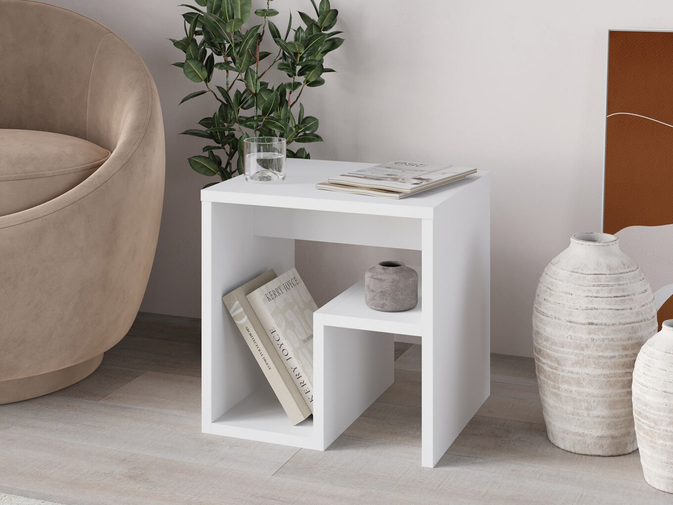Mesa auxiliar Kailua 2807 (Blanco)