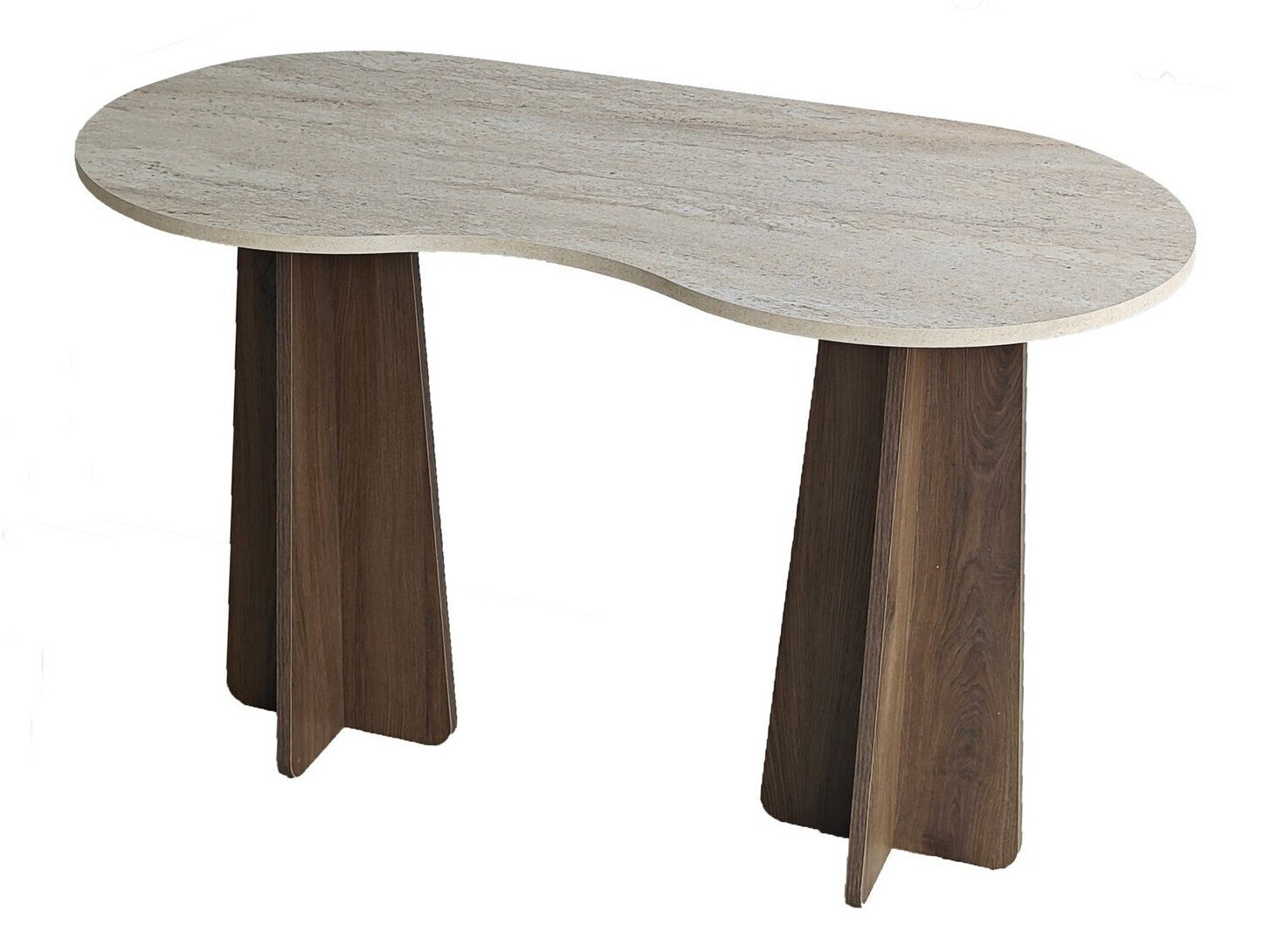 Mesa de oficina Kailua 2808 (Travertino claro + Nogal)