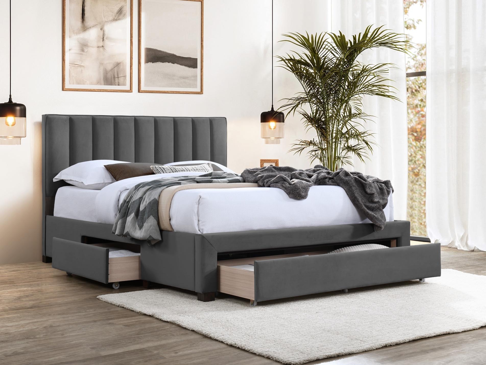 Cama Houston Fides (Gris)