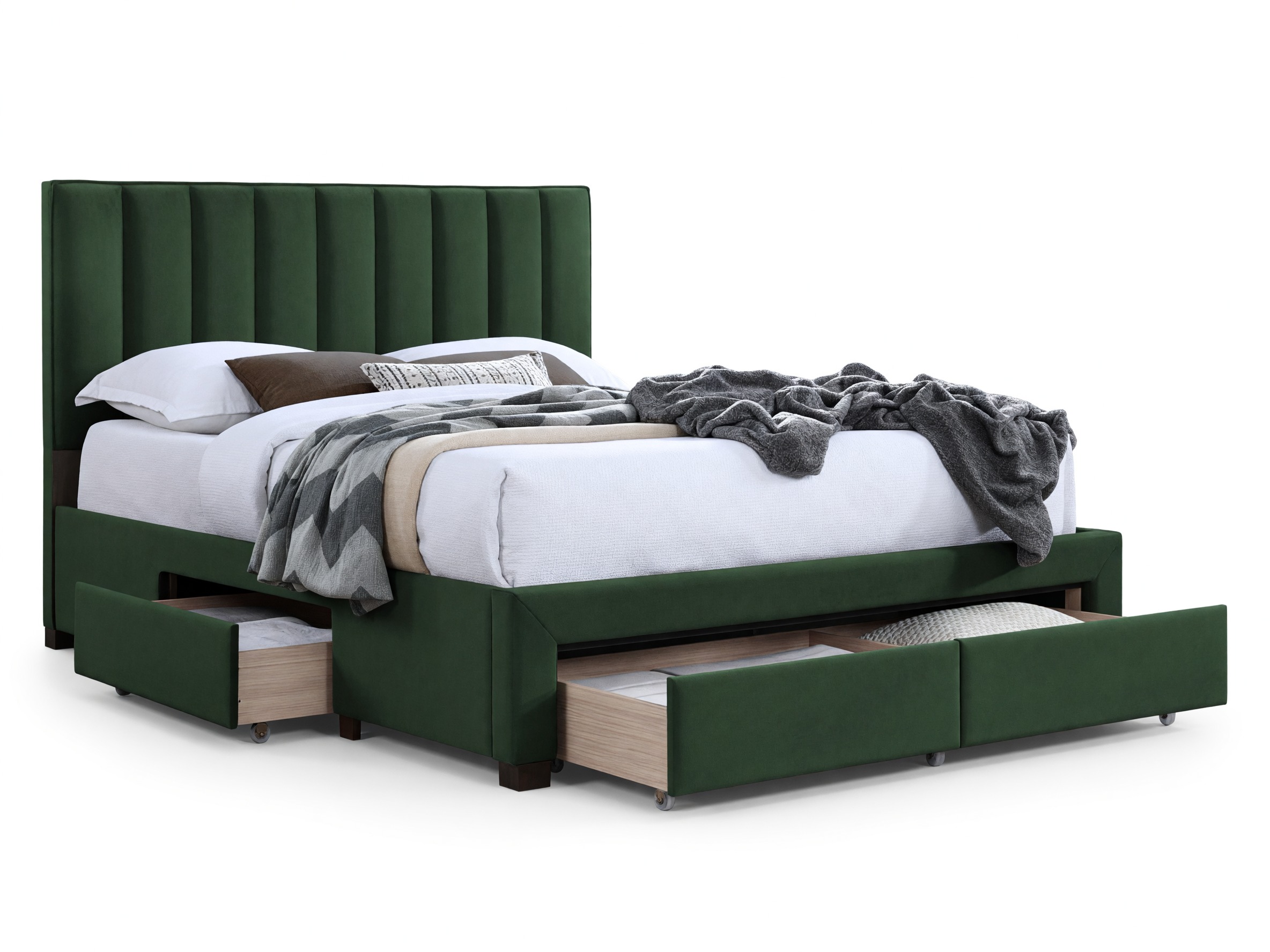 Cama Houston Fides (Verde oscuro)