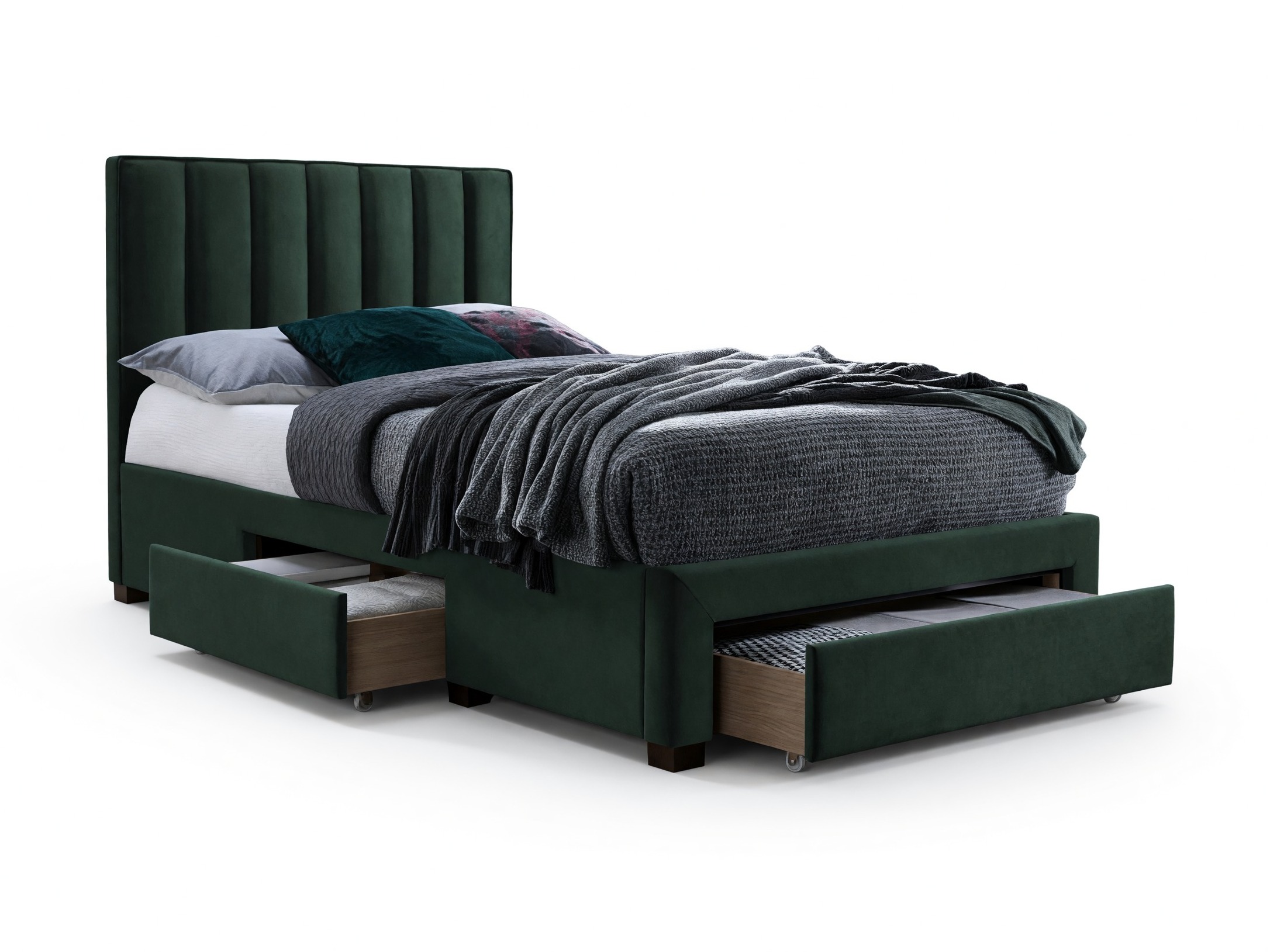 Cama Houston Fides (Verde oscuro)