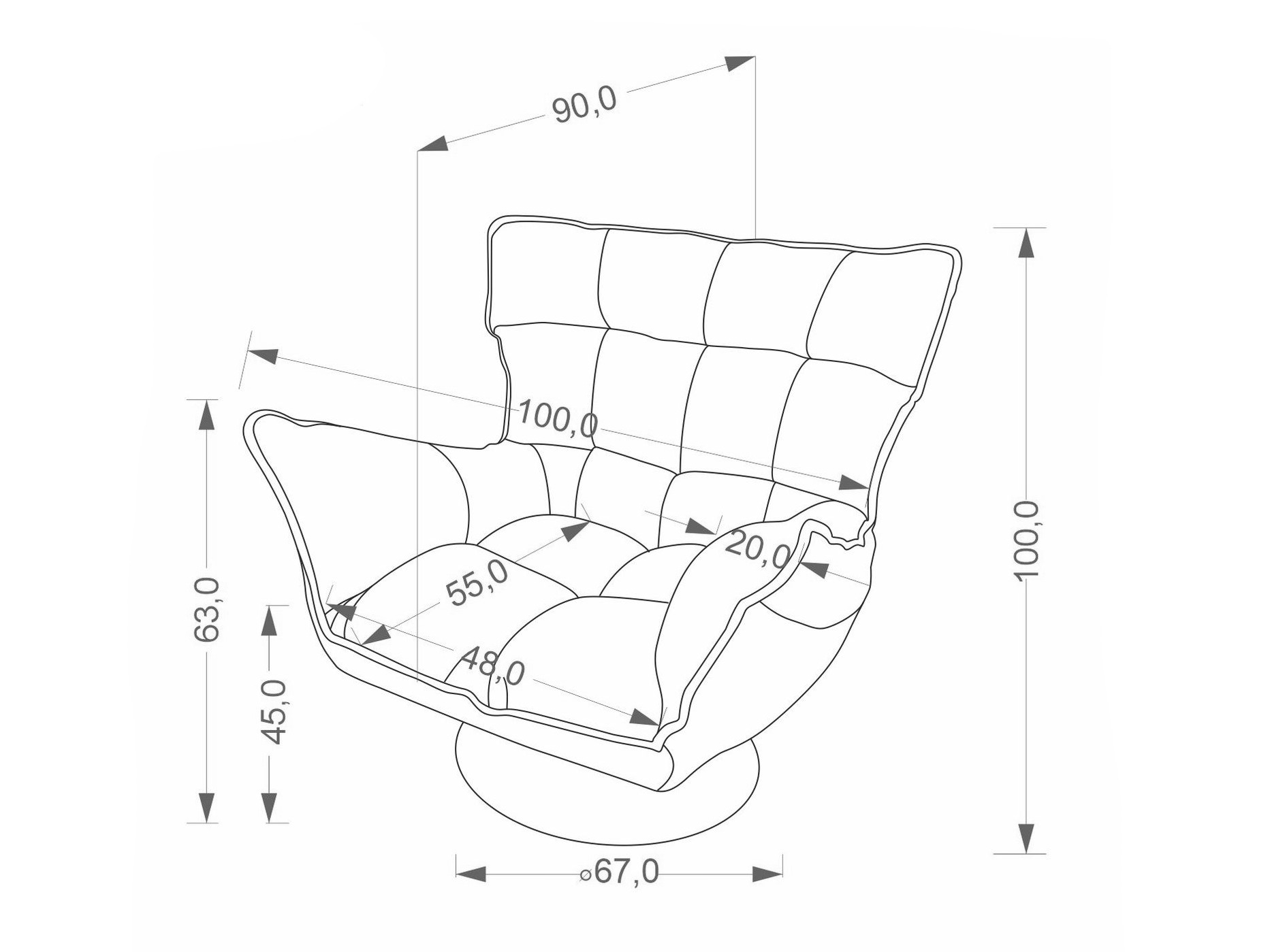 Sillón Houston 2149 (Cremona 14)
