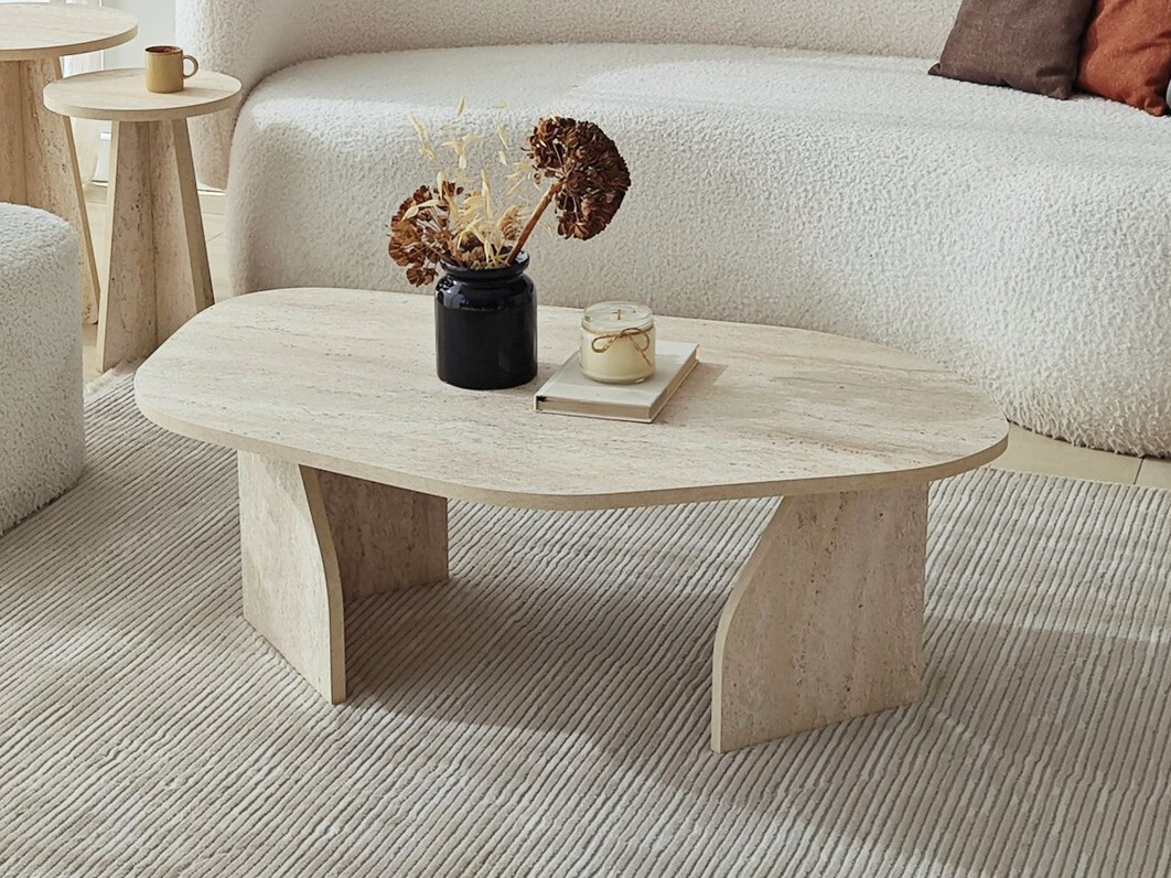 Mesa de centro Kailua 2814 (Travertino claro)