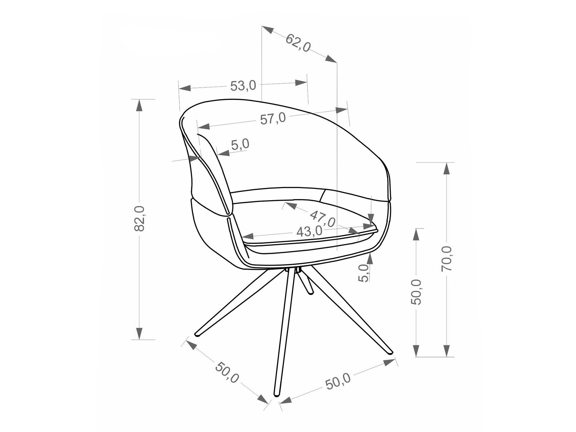 Silla Houston 2154 (Monte 26)