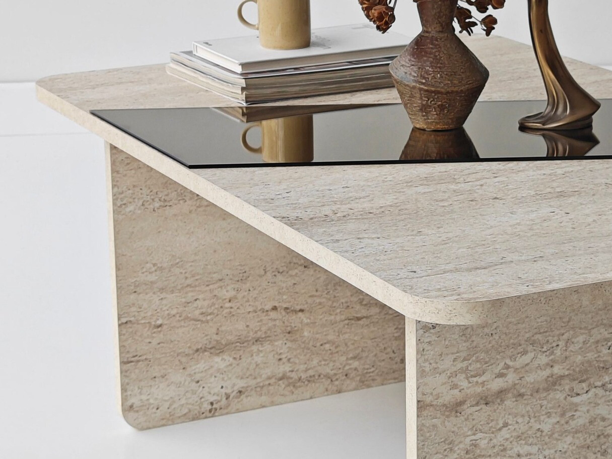 Mesa de centro Kailua 2816 (Travertino claro)