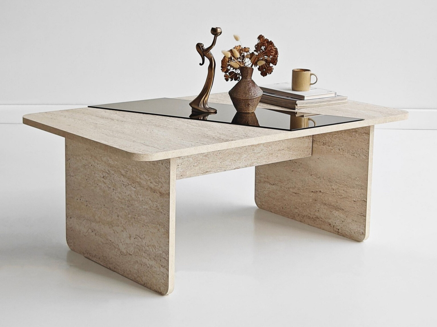Mesa de centro Kailua 2816 (Travertino claro)