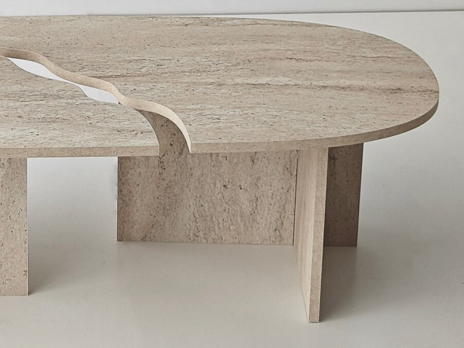 Mesa de centro Kailua 2817 (Travertino claro)