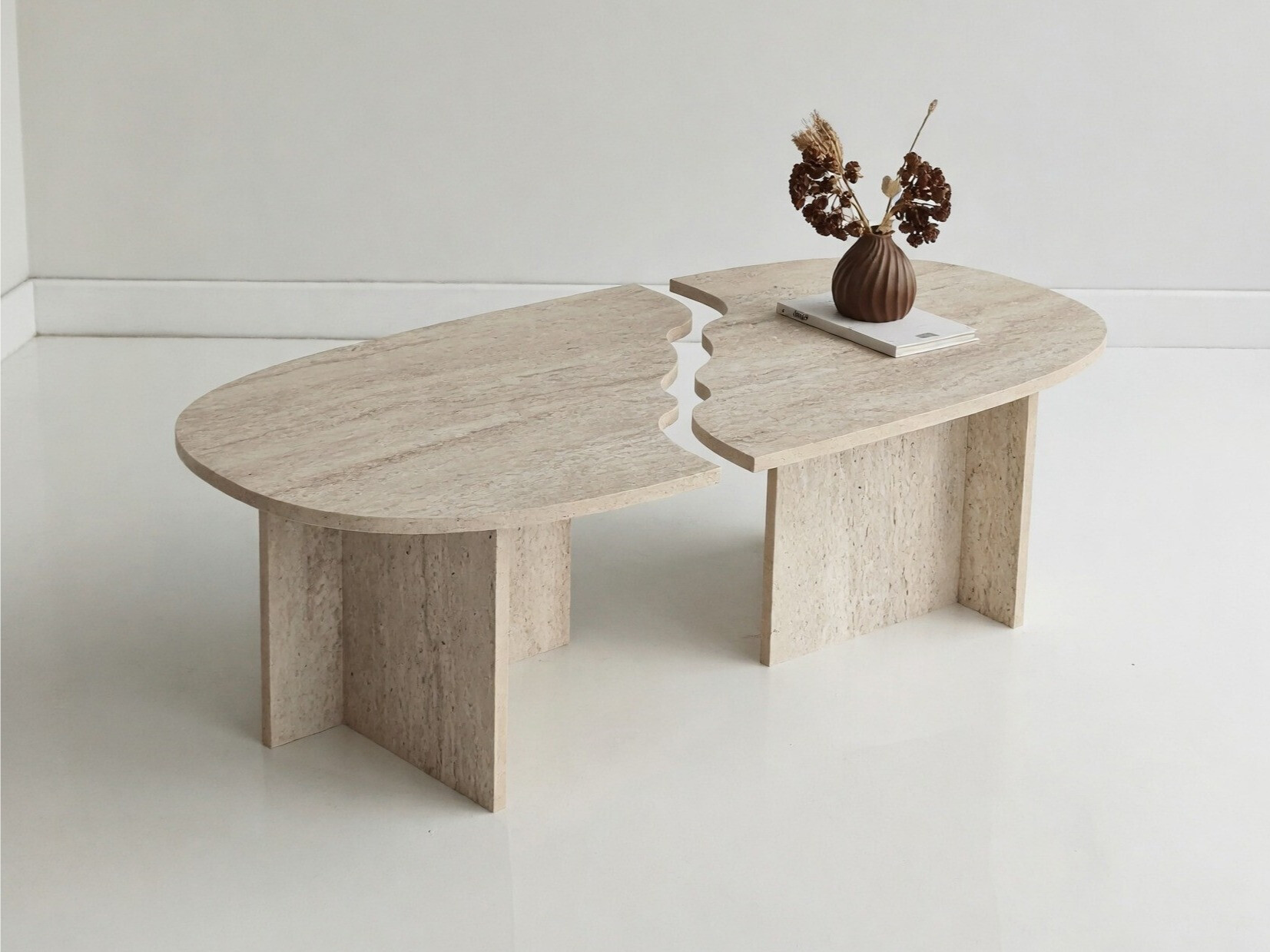 Mesa de centro Kailua 2817 (Travertino claro)